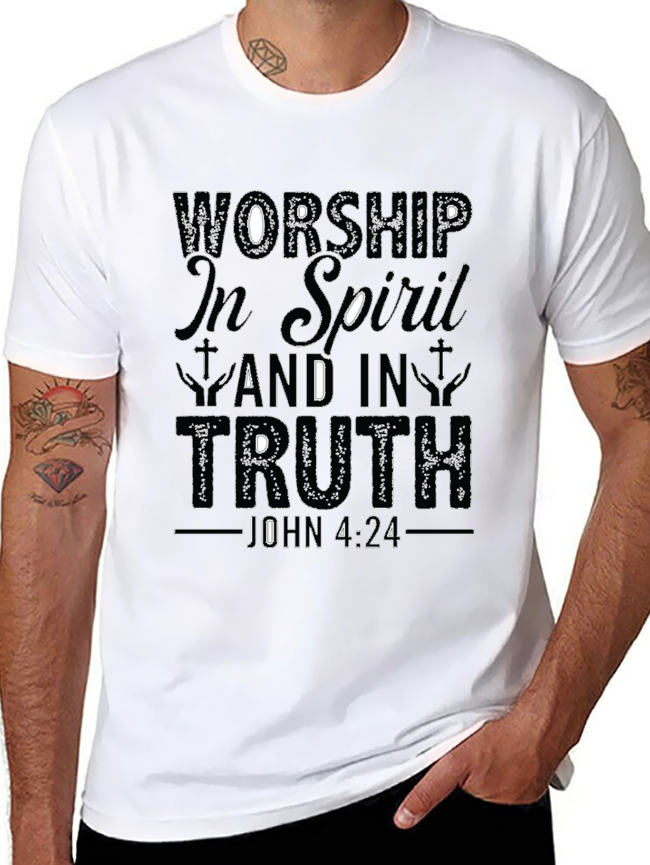 Worship in Spirit & Truth Christian T-Shirt