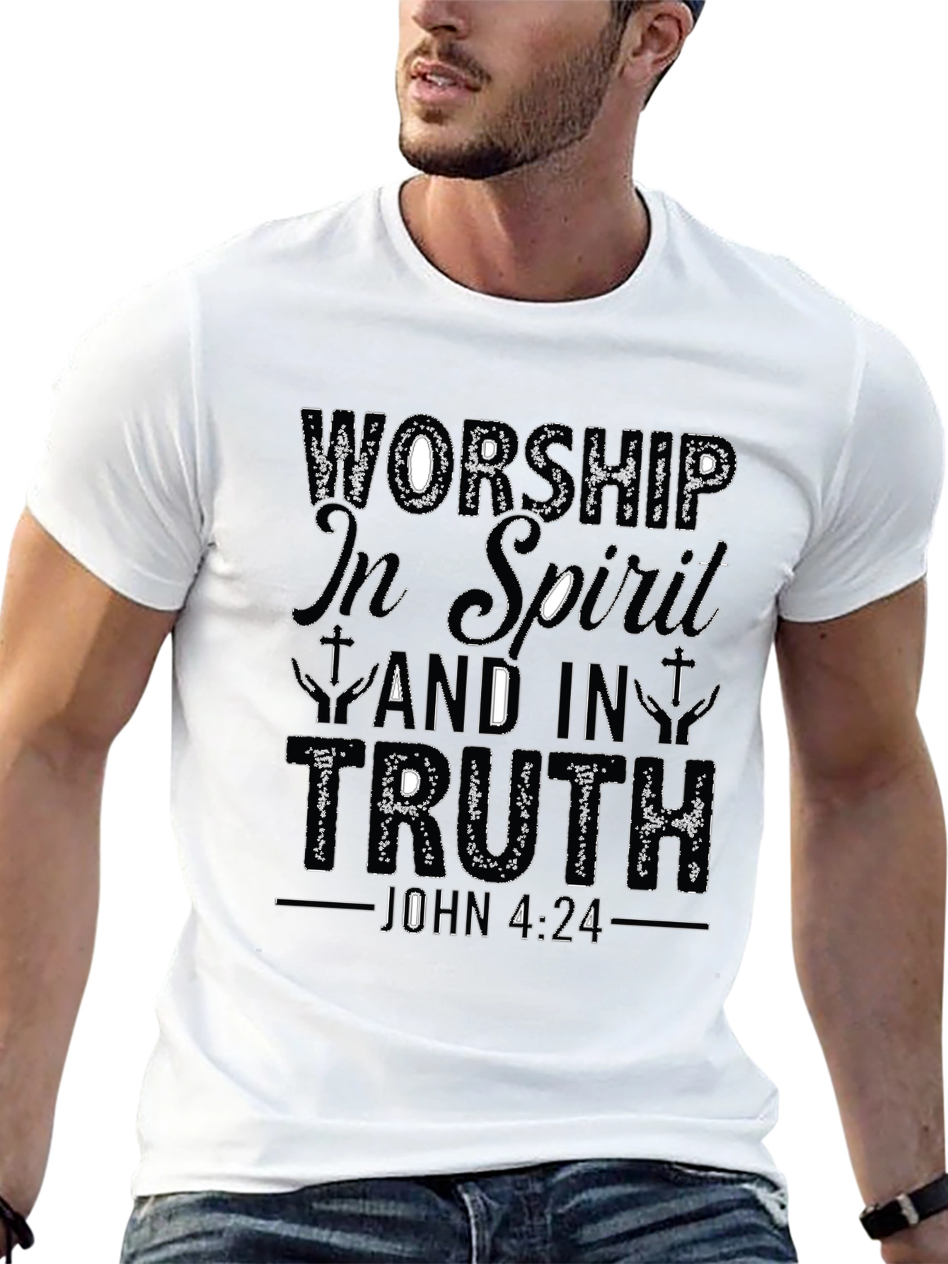 Worship in Spirit & Truth Christian T-Shirt