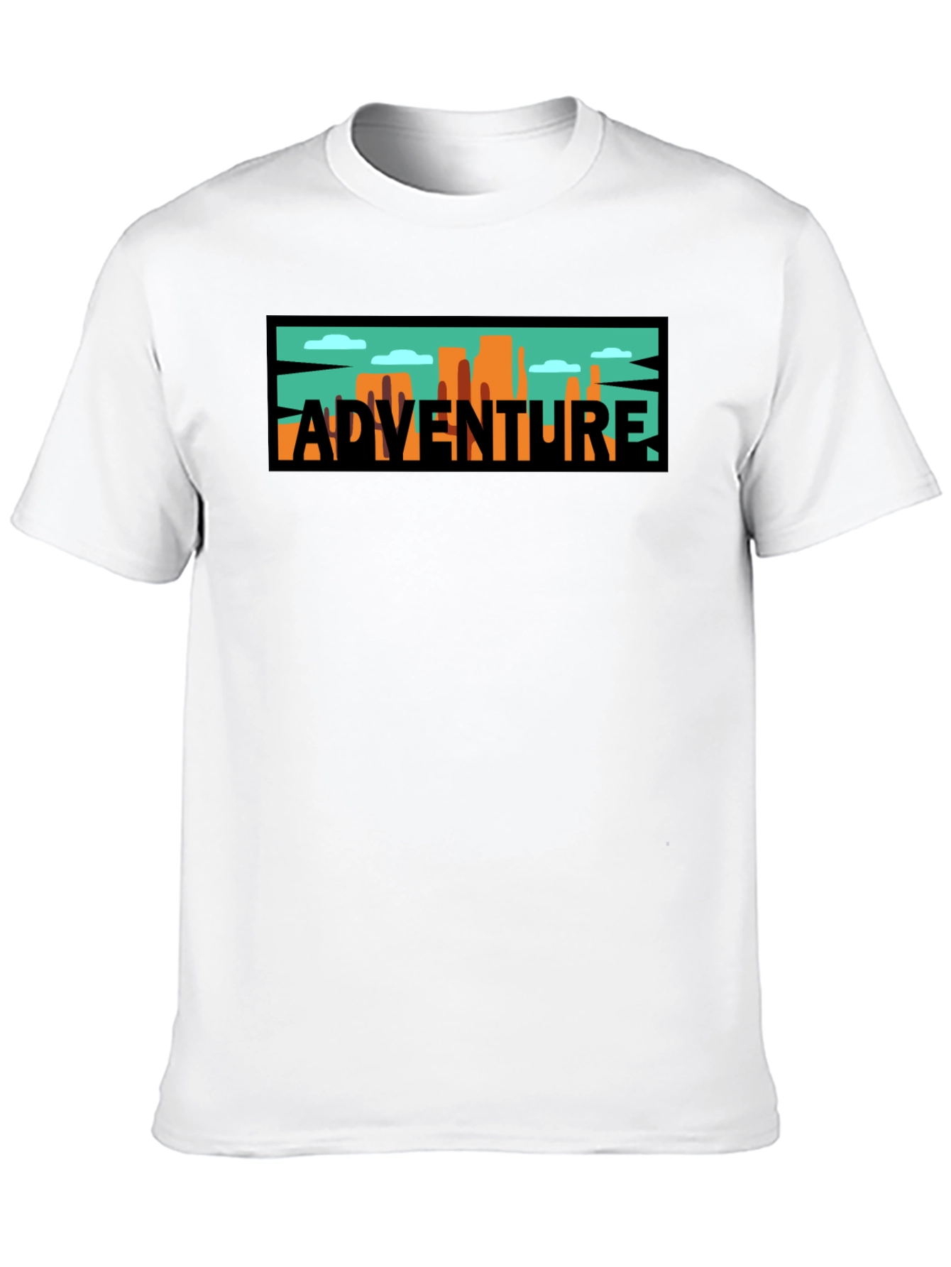 Adventure Graphic Tee - Black Cotton Blend