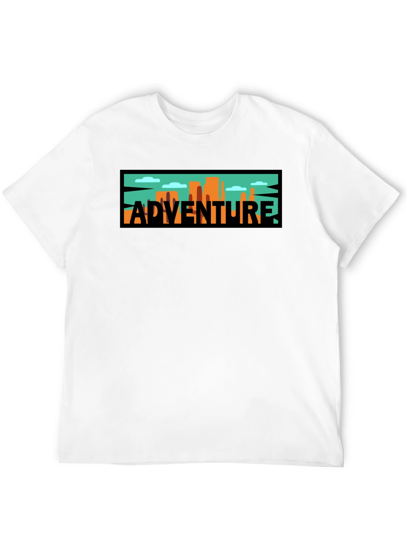 Adventure Graphic Tee - Black Cotton Blend