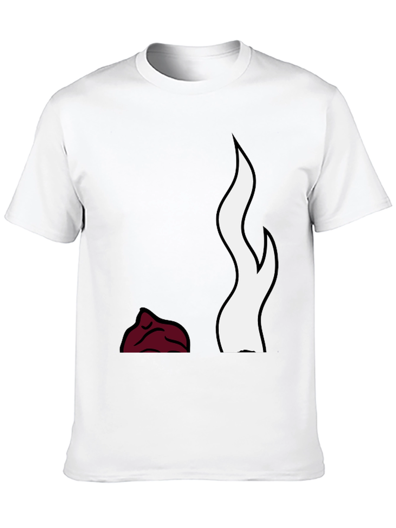 Flame Design Black T-Shirt