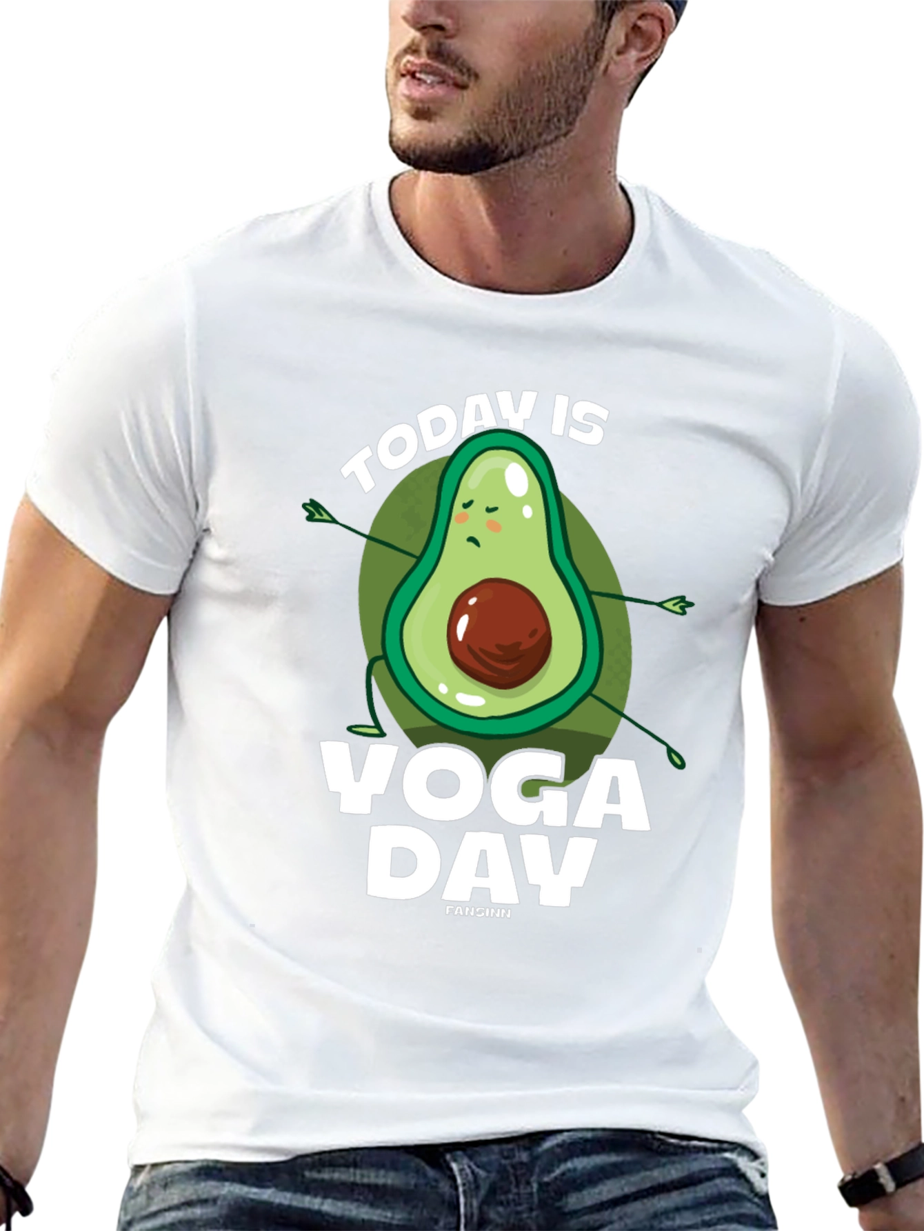 Yoga Avocado T-Shirt - Funny Yoga Day Tee