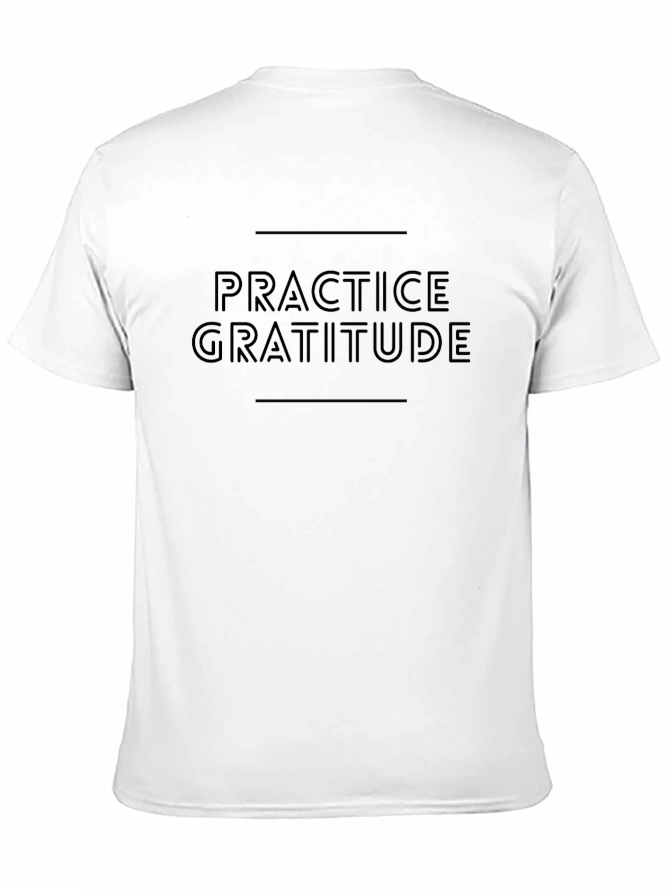 Practice Gratitude Graphic Tee - Black