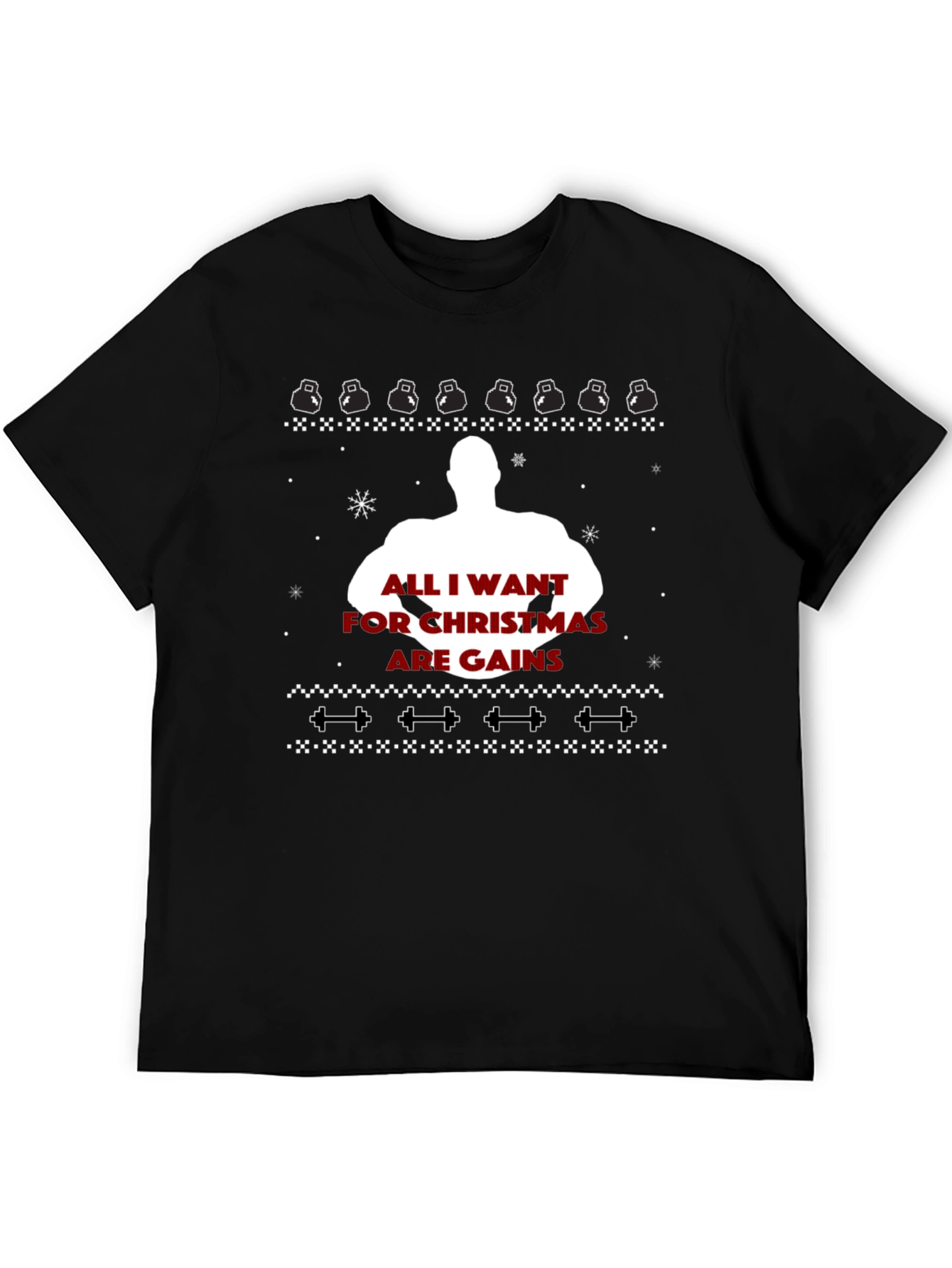 Gains Christmas Ugly Sweater Graphic Tee