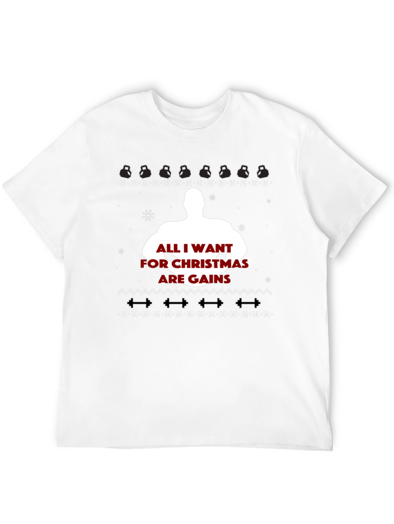 Gains Christmas Ugly Sweater Graphic Tee