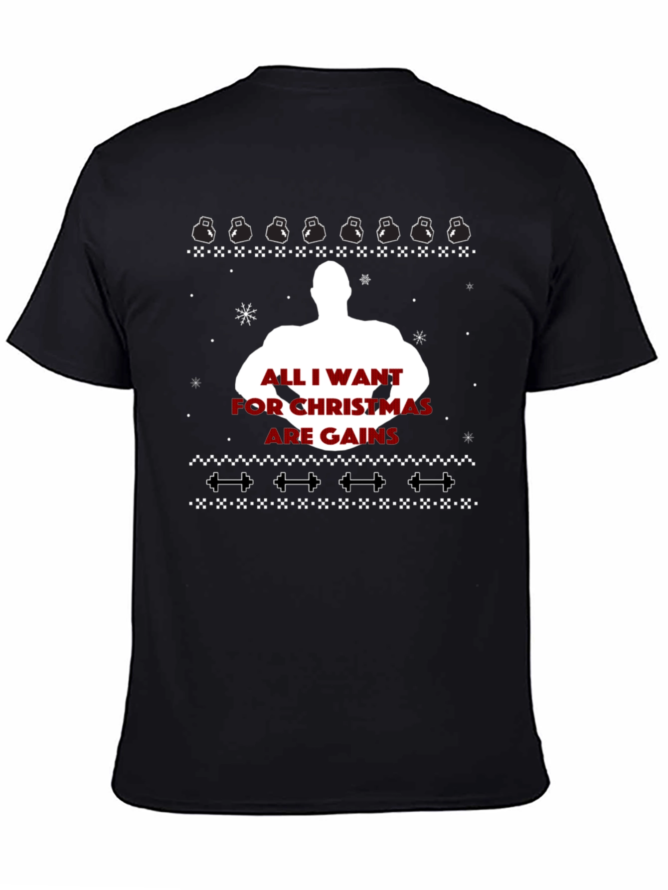 Gains Christmas Ugly Sweater Graphic Tee