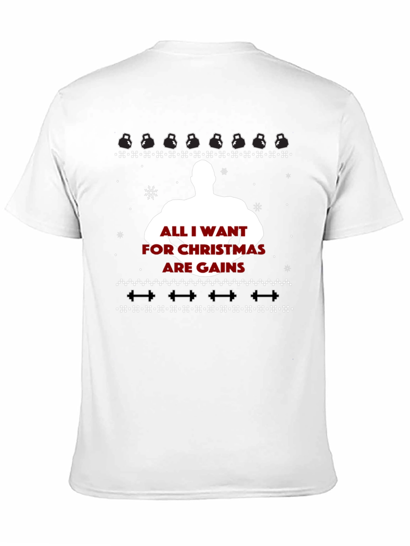 Gains Christmas Ugly Sweater Graphic Tee