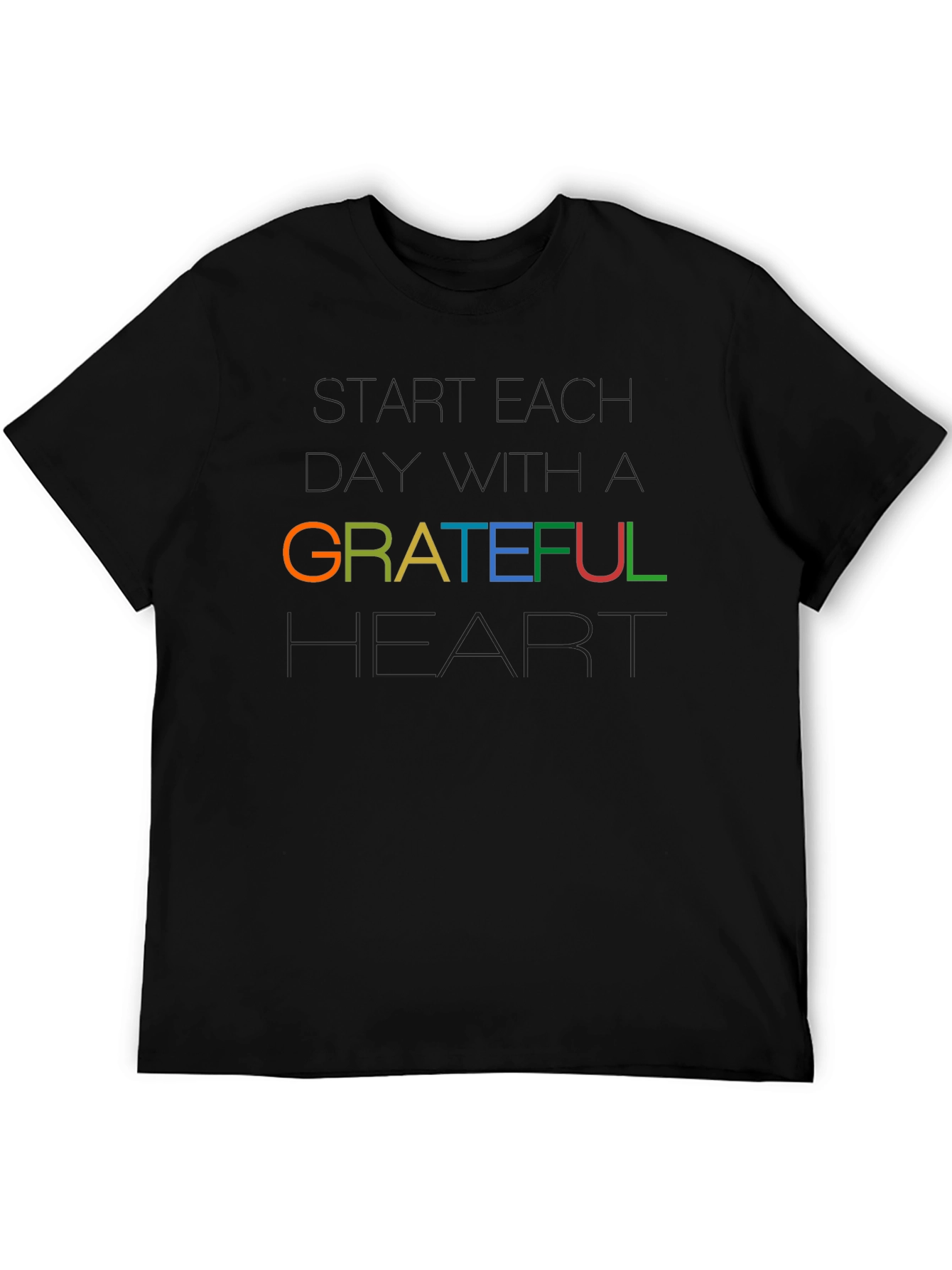 Grateful Heart Graphic Tee - Trendy Design
