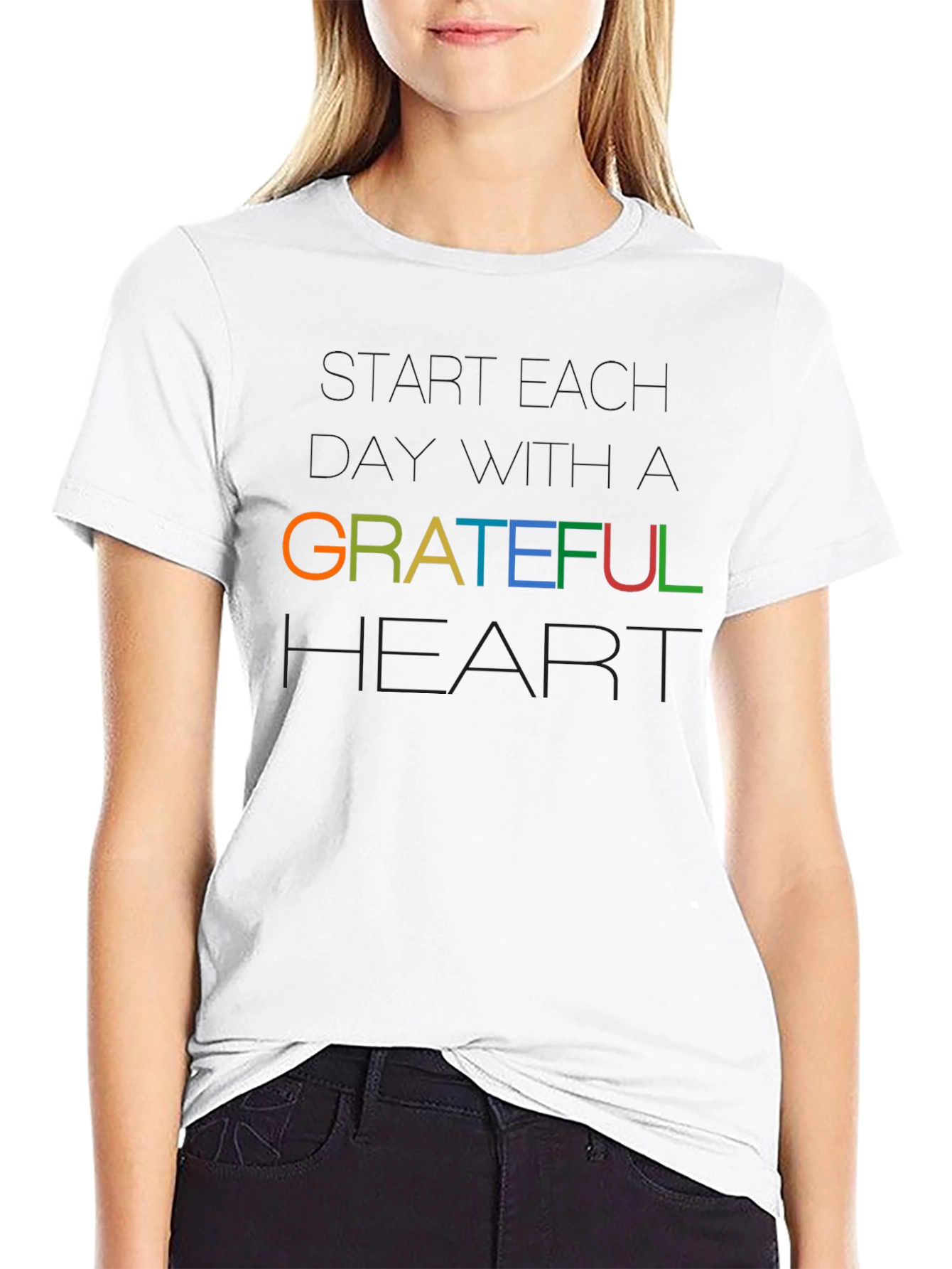 Grateful Heart Graphic Tee - Trendy Design