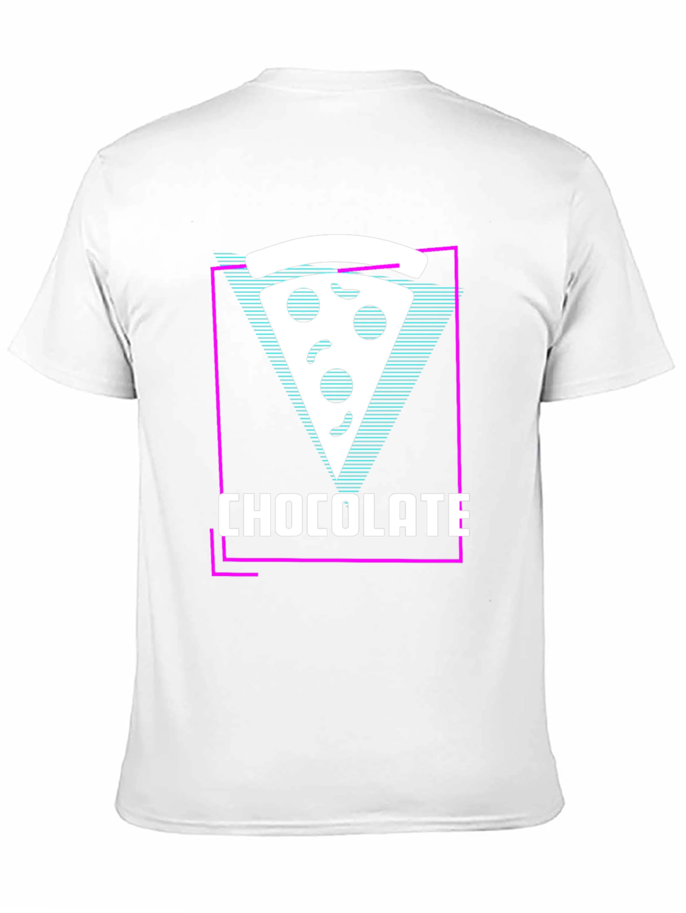 Chocolate Pizza Slice Graphic Tee - Unique Style