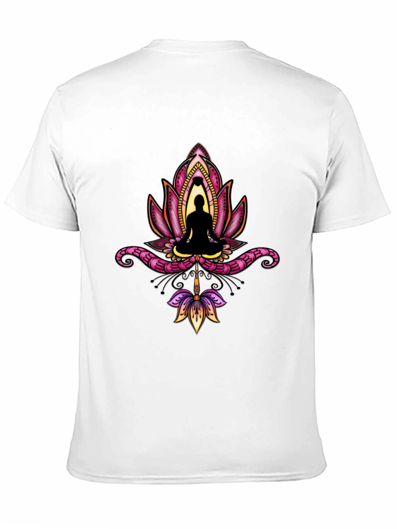 Lotus Buddha Graphic Tee - Black T-Shirt