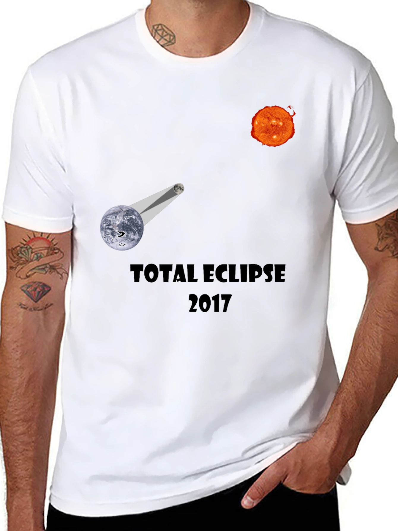 Total Eclipse 2017 T-Shirt - Celestial Design