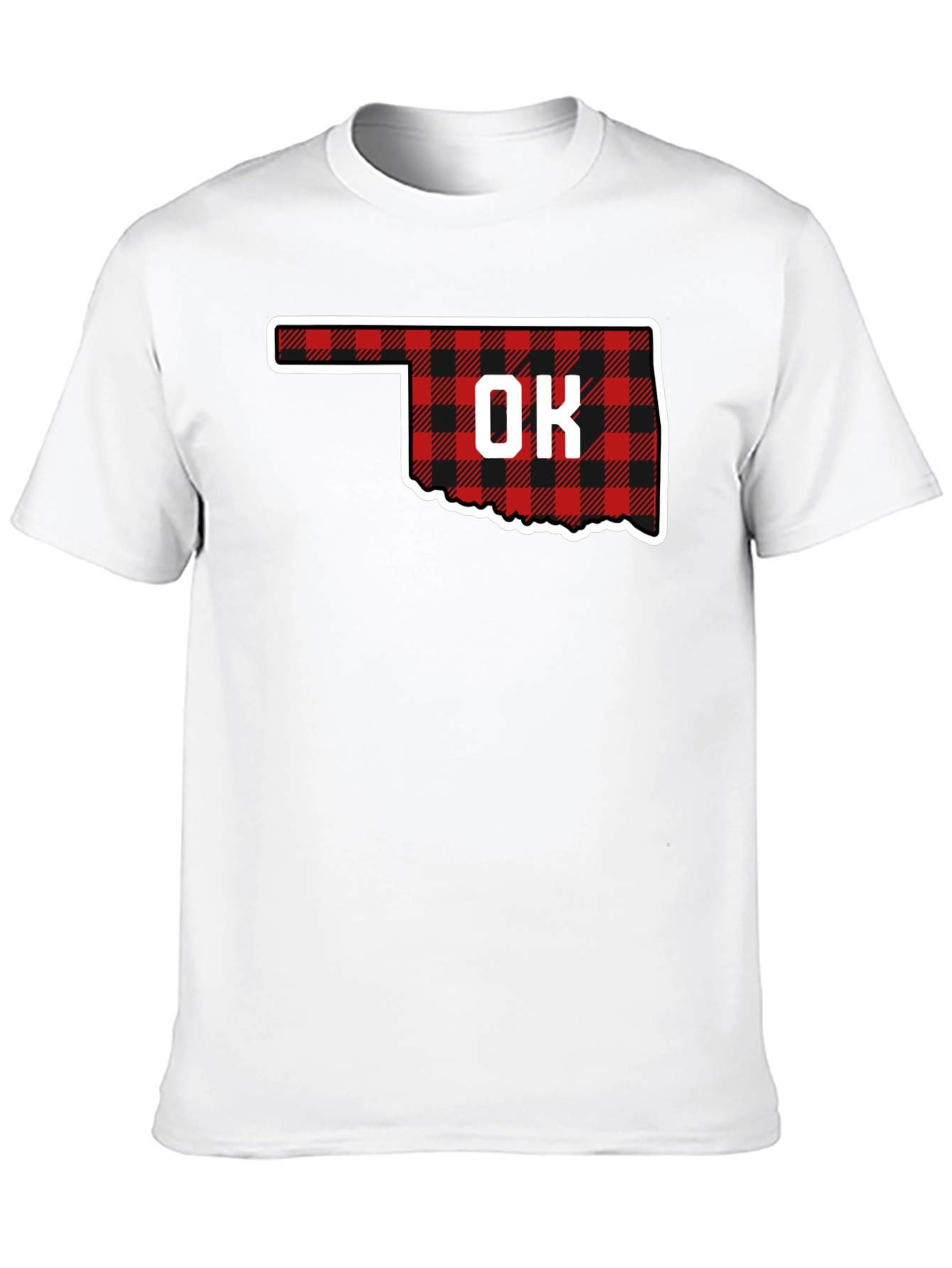 Oklahoma Buffalo Plaid State T-Shirt