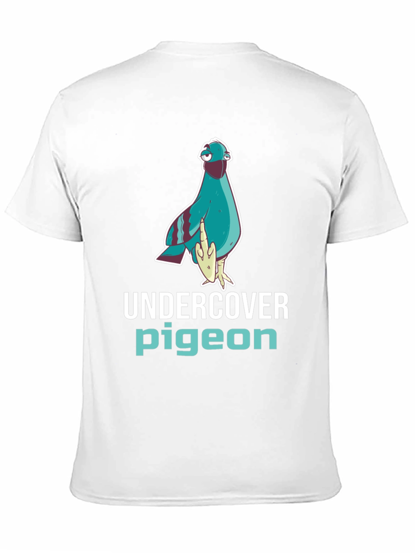 Undercover Pigeon Graphic Tee - Funny Bird T-Shirt