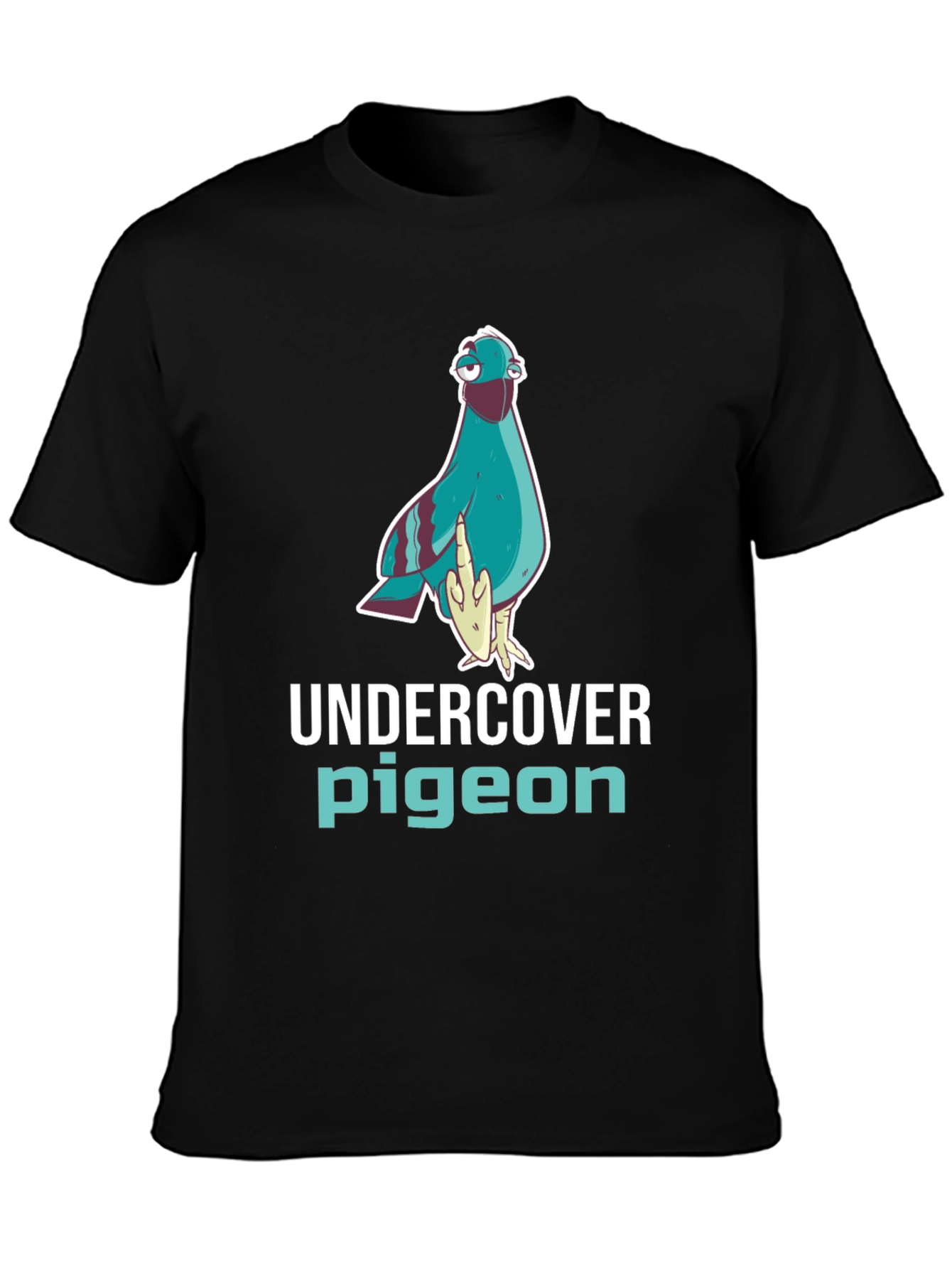 Undercover Pigeon Graphic Tee - Funny Bird T-Shirt