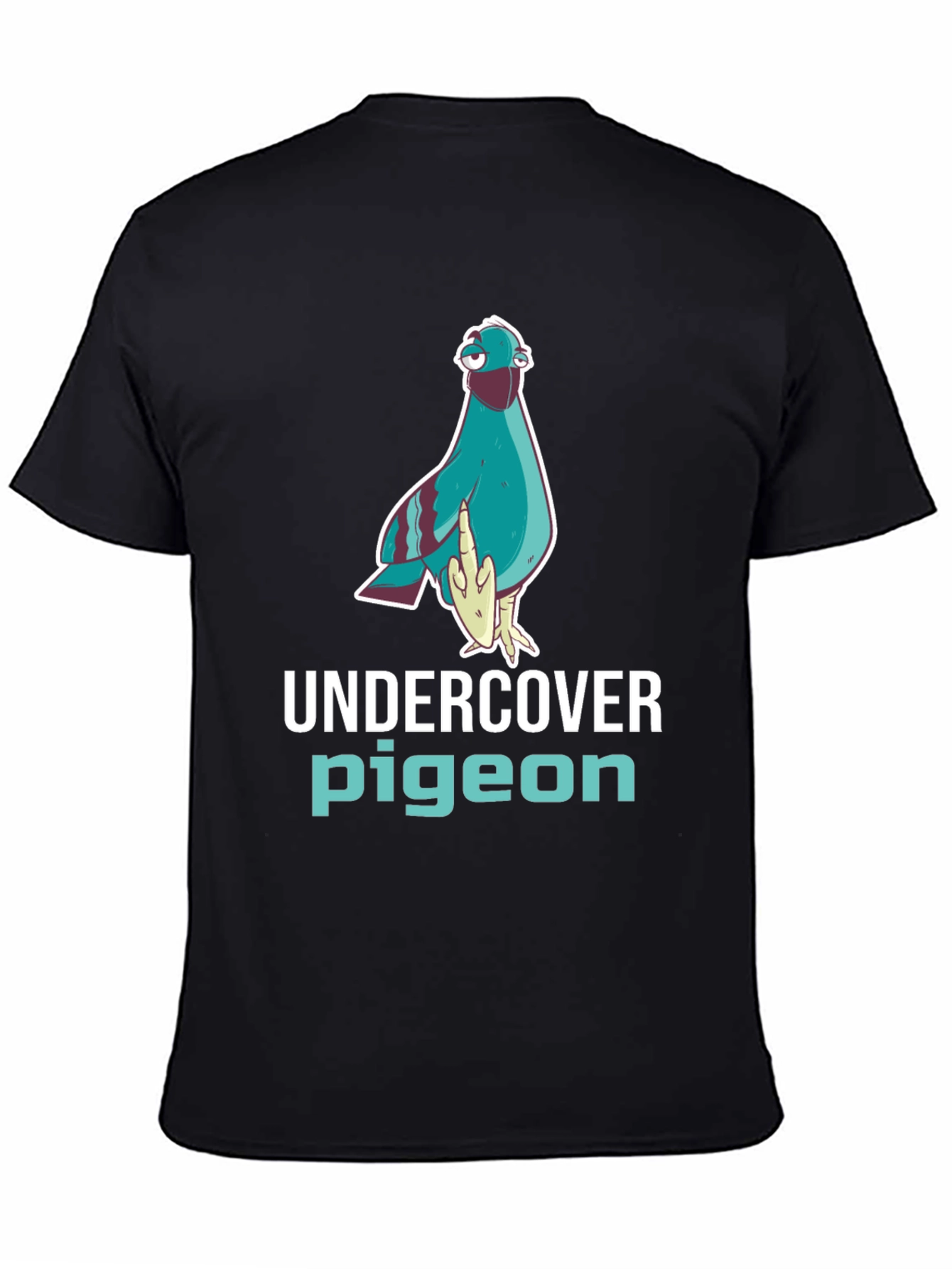 Undercover Pigeon Graphic Tee - Funny Bird T-Shirt