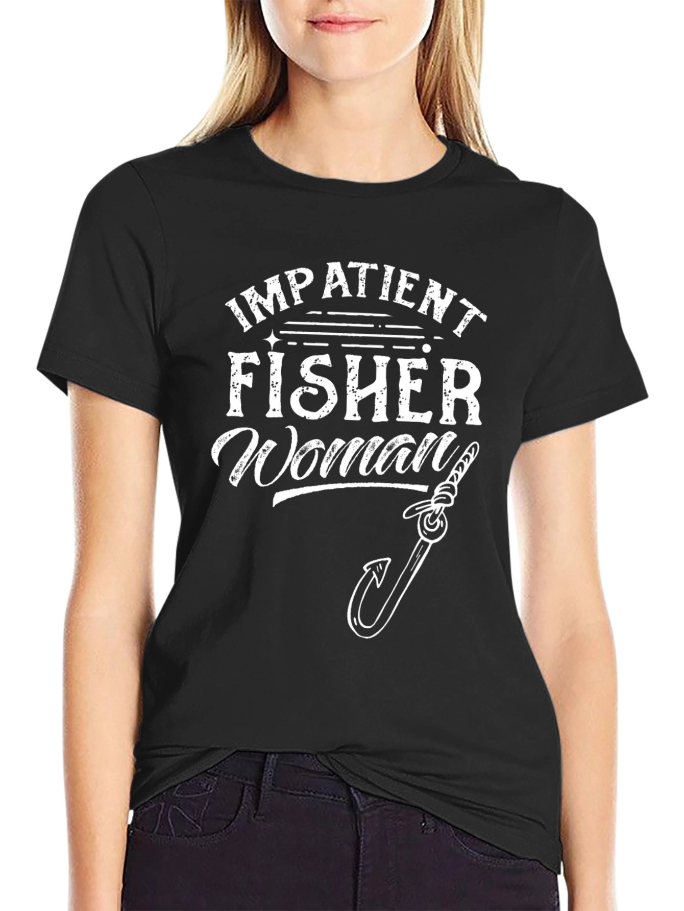 Impatient Fisher Woman Graphic T-Shirt