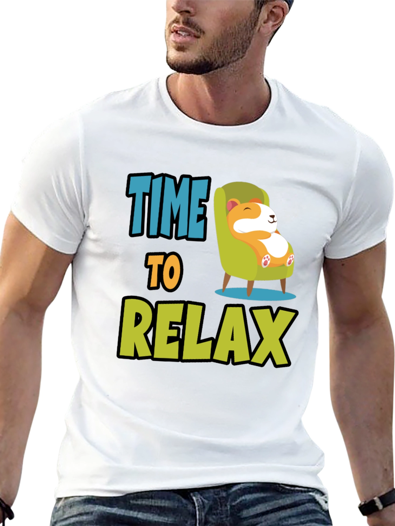 Time to Relax T-Shirt - Cute Dog Design
