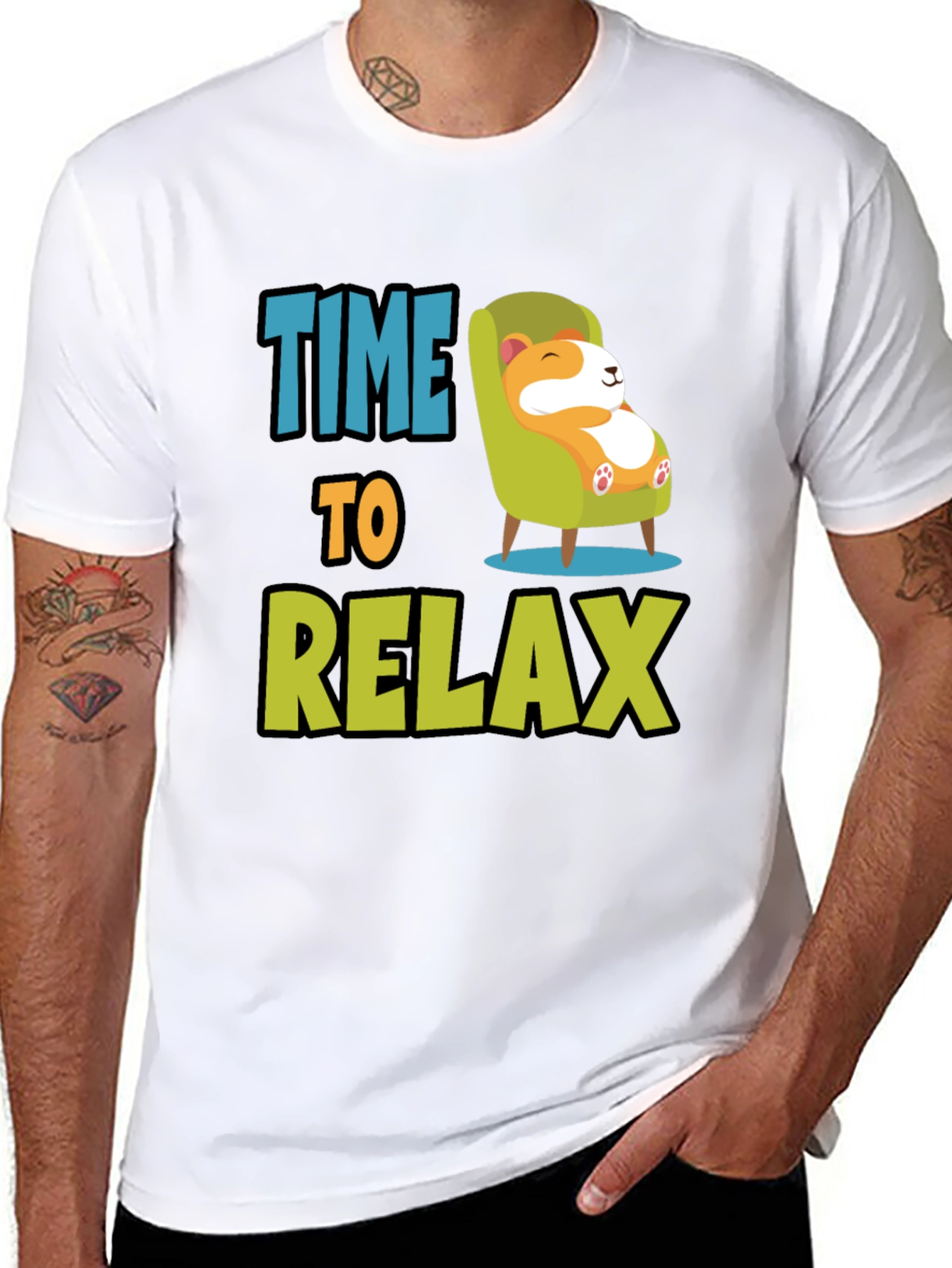 Time to Relax T-Shirt - Cute Dog Design