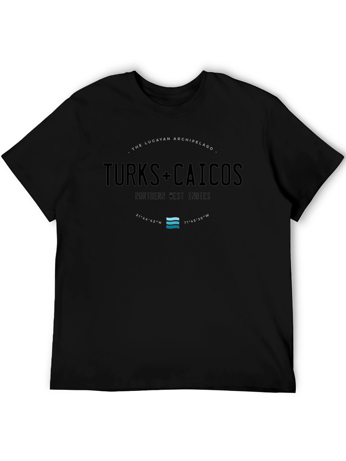 Turks & Caicos Islands Graphic Tee - Black