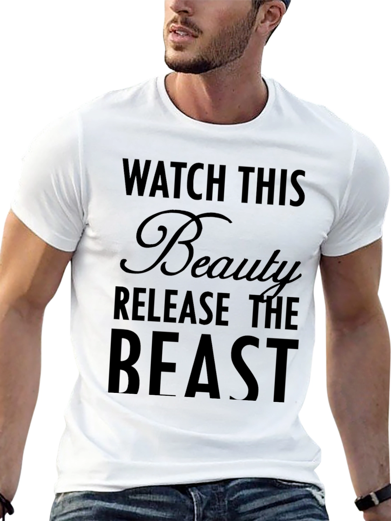 Watch This Beauty Release The Beast Graphic T-Shirt