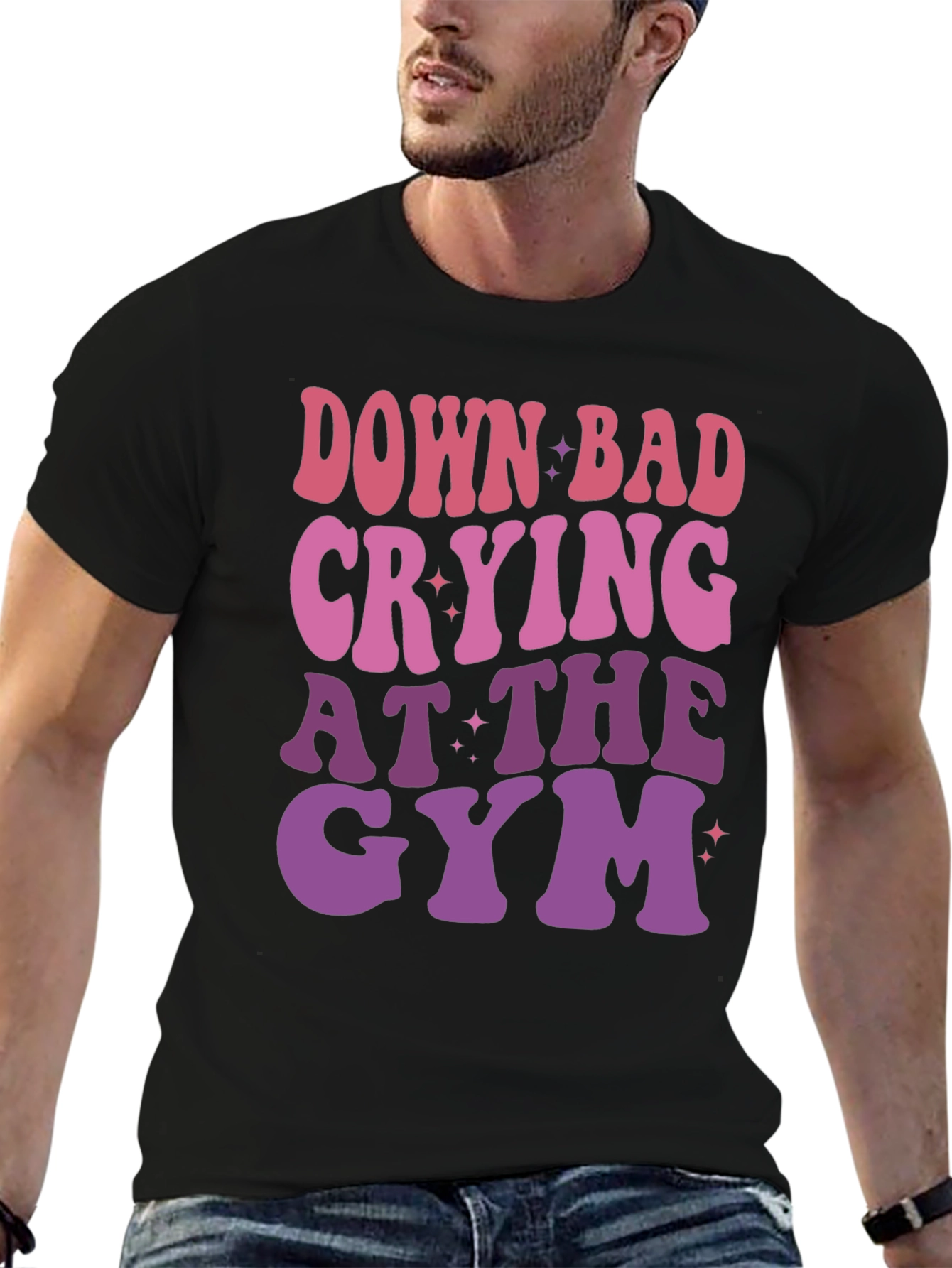 Down Bad Crying at The Gym Graphic T-Shirt