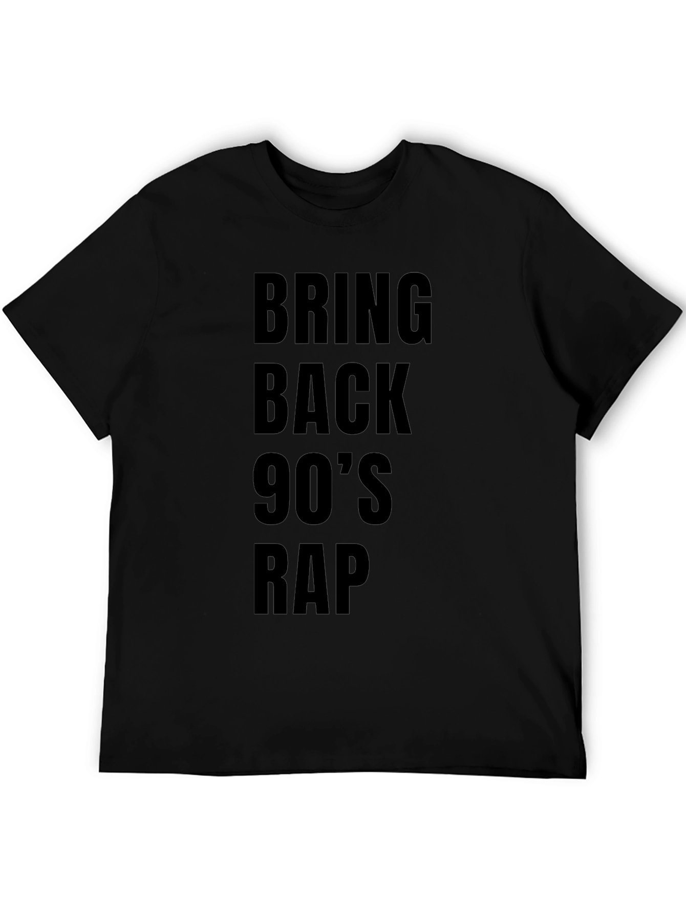 Bring Back 90s Rap Black T-Shirt