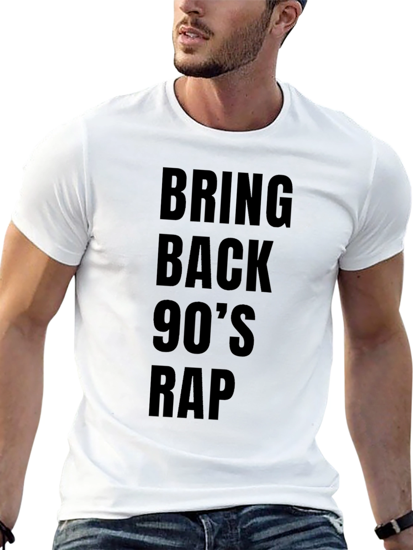 Bring Back 90s Rap Black T-Shirt