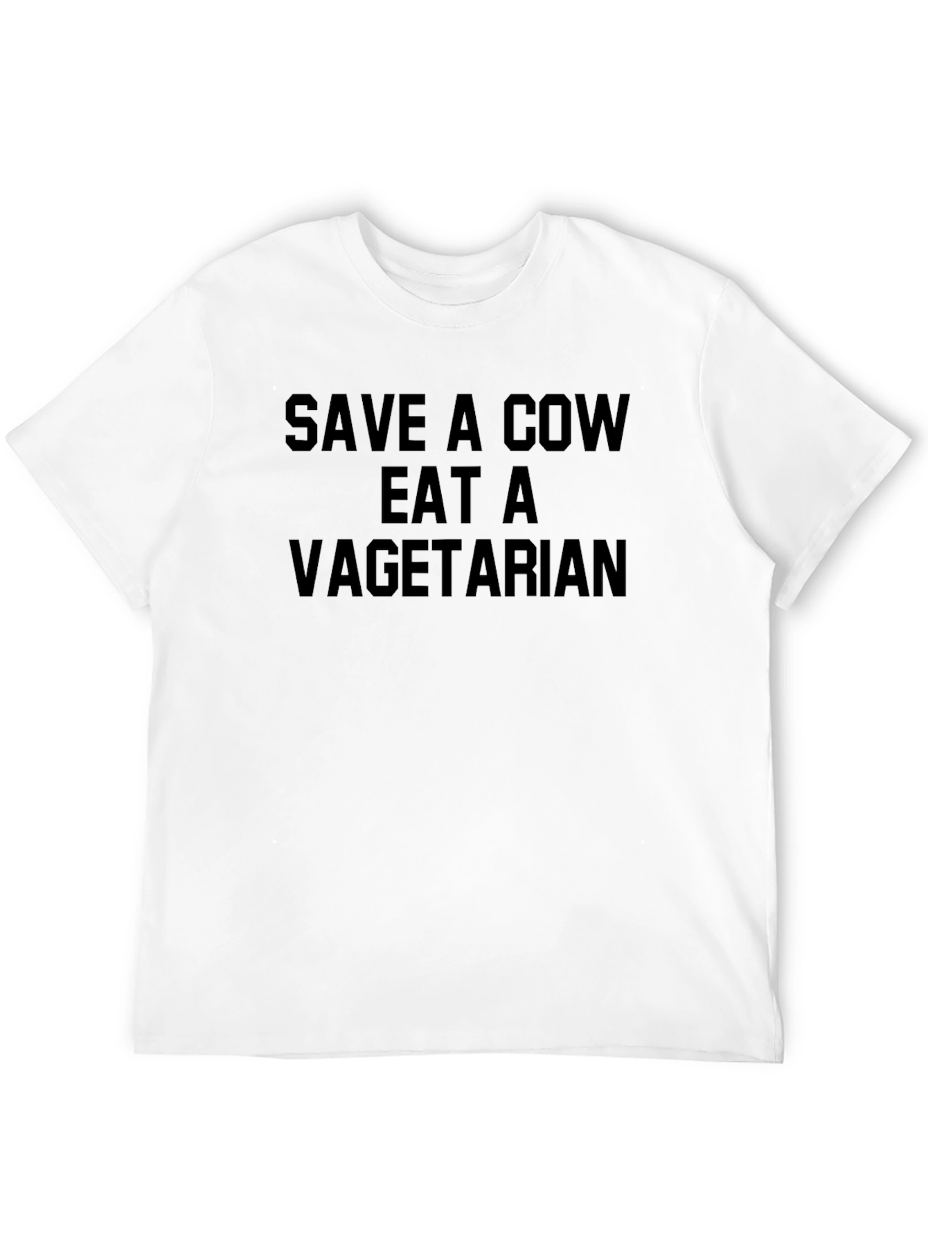 Save A Cow Eat A Vegetarian Graphic T-Shirt
