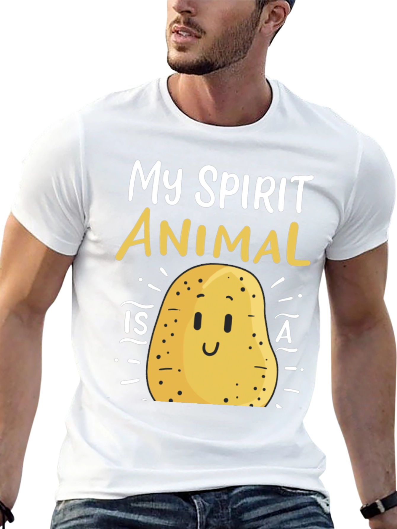 My Spirit Animal is a Potato Funny T-Shirt