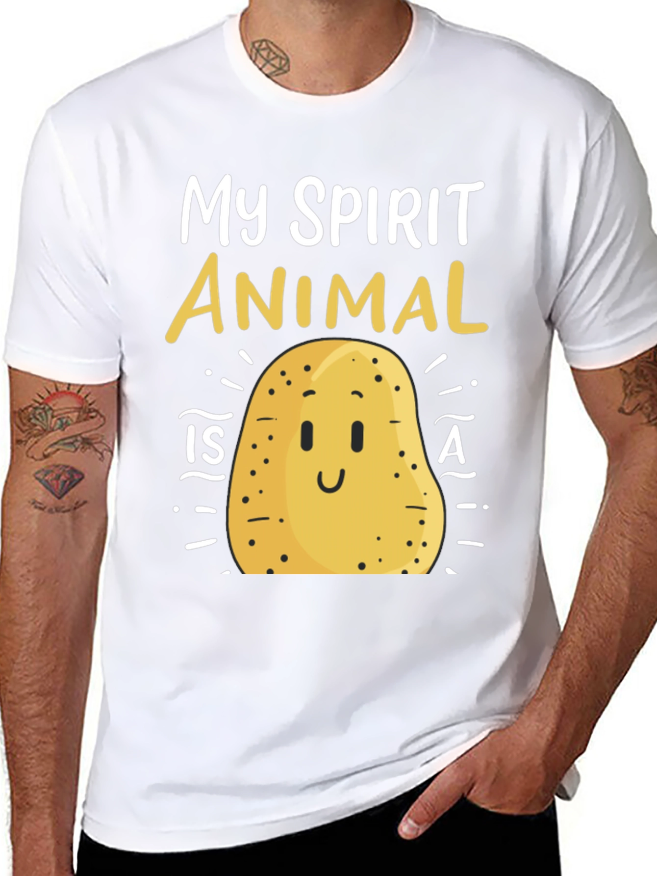 My Spirit Animal is a Potato Funny T-Shirt