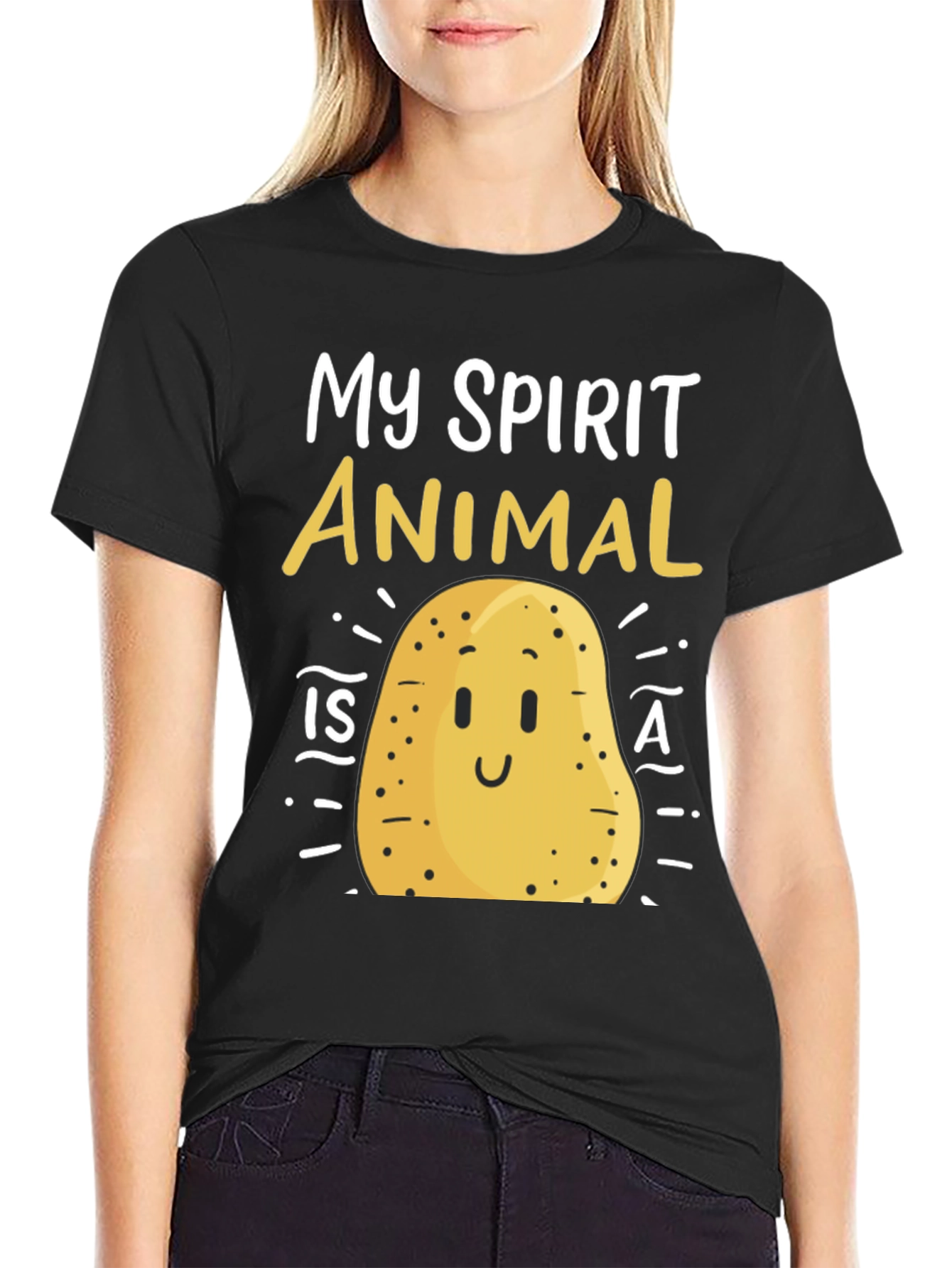 My Spirit Animal is a Potato Funny T-Shirt