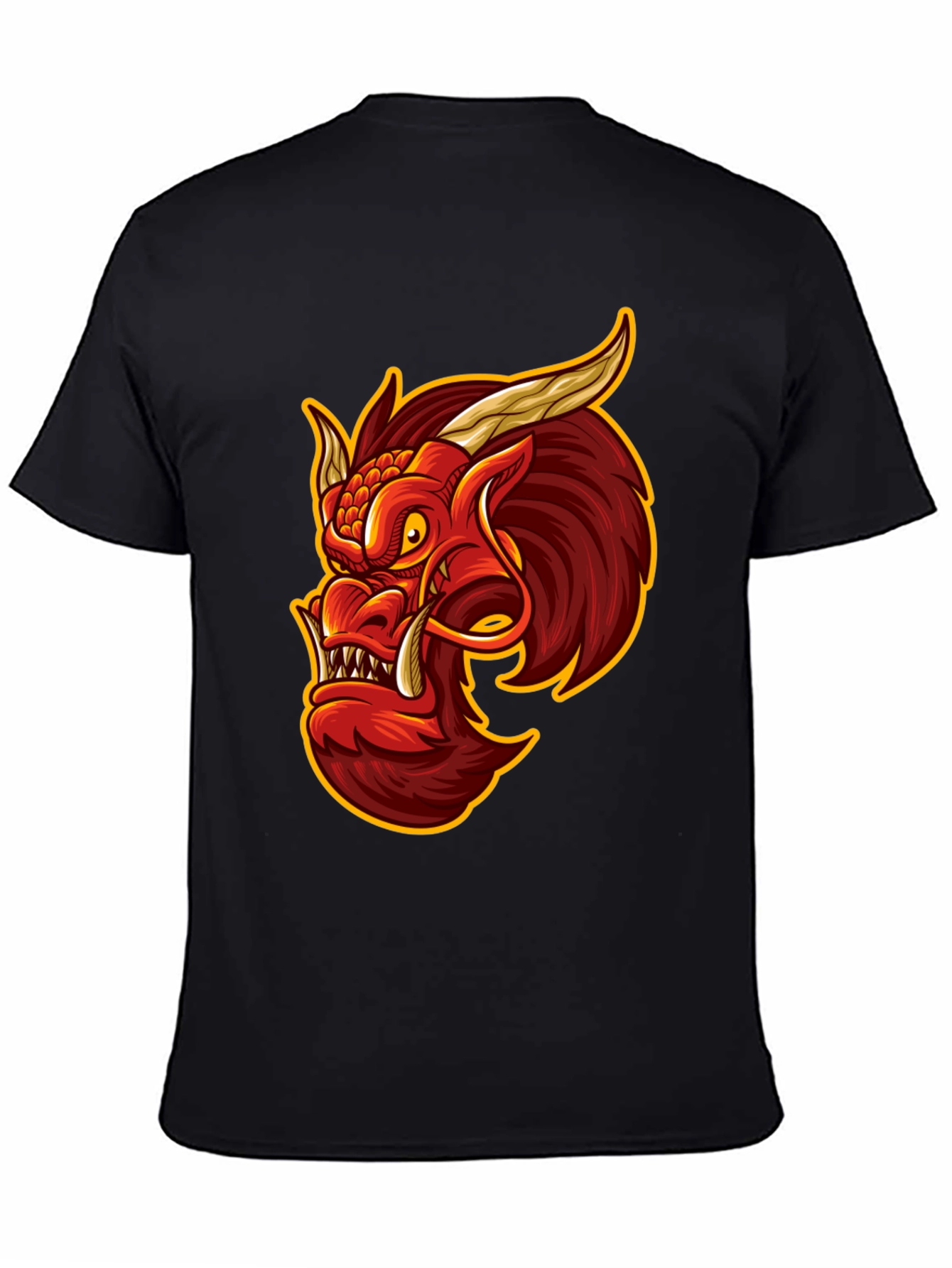 Dragon Graphic Tee - Mens Black T-Shirt