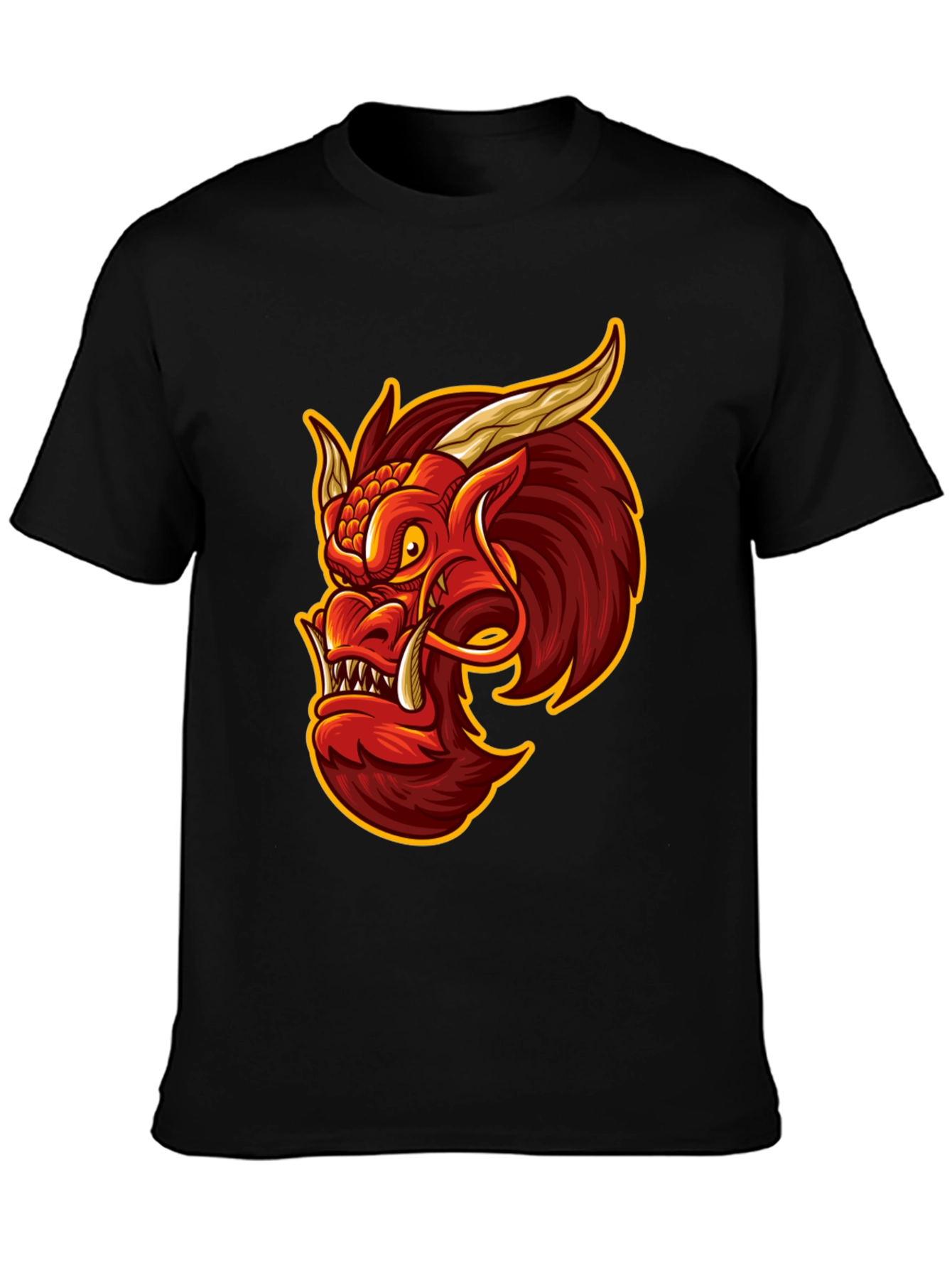 Dragon Graphic Tee - Mens Black T-Shirt