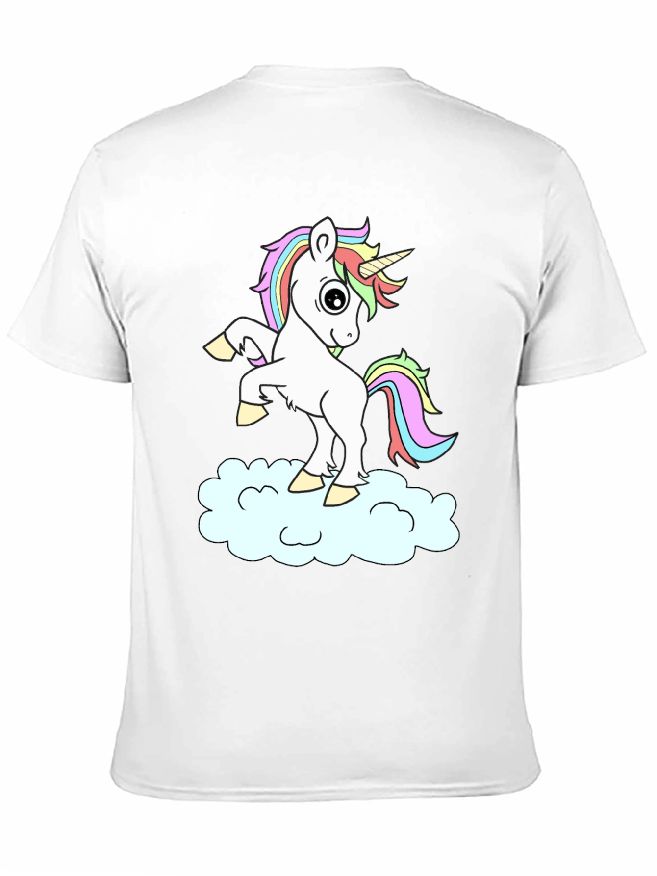 Unicorn Cloud Black T-Shirt