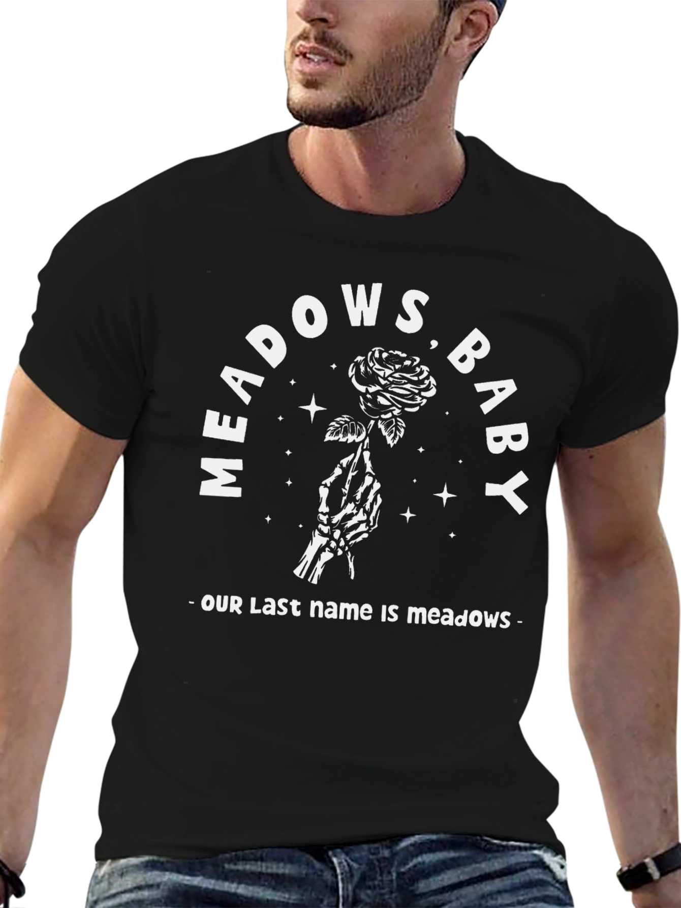 Meadows Baby Graphic Tee - Black Cotton Comfort