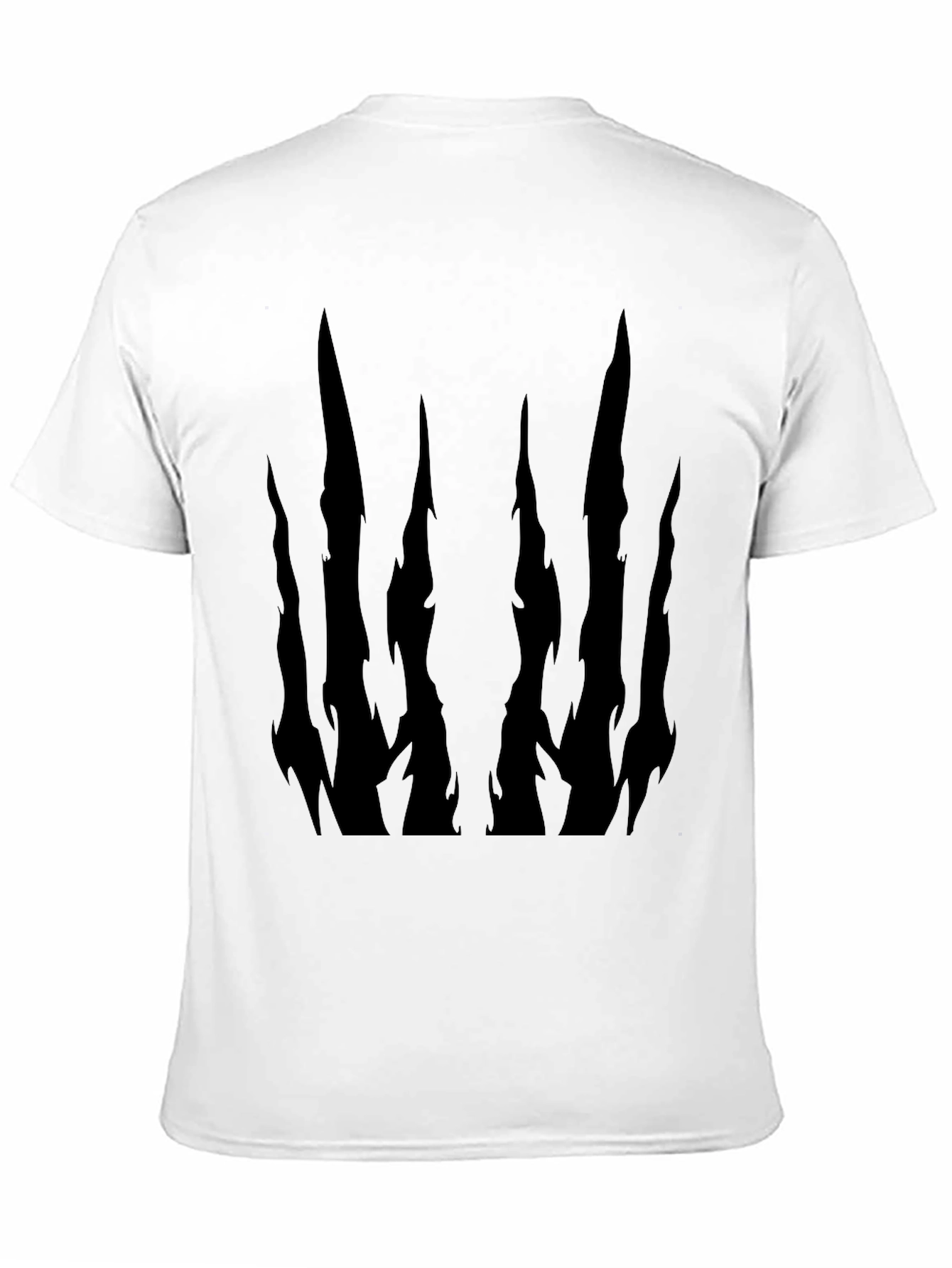 Abstract Dark Spike Graphic T-Shirt