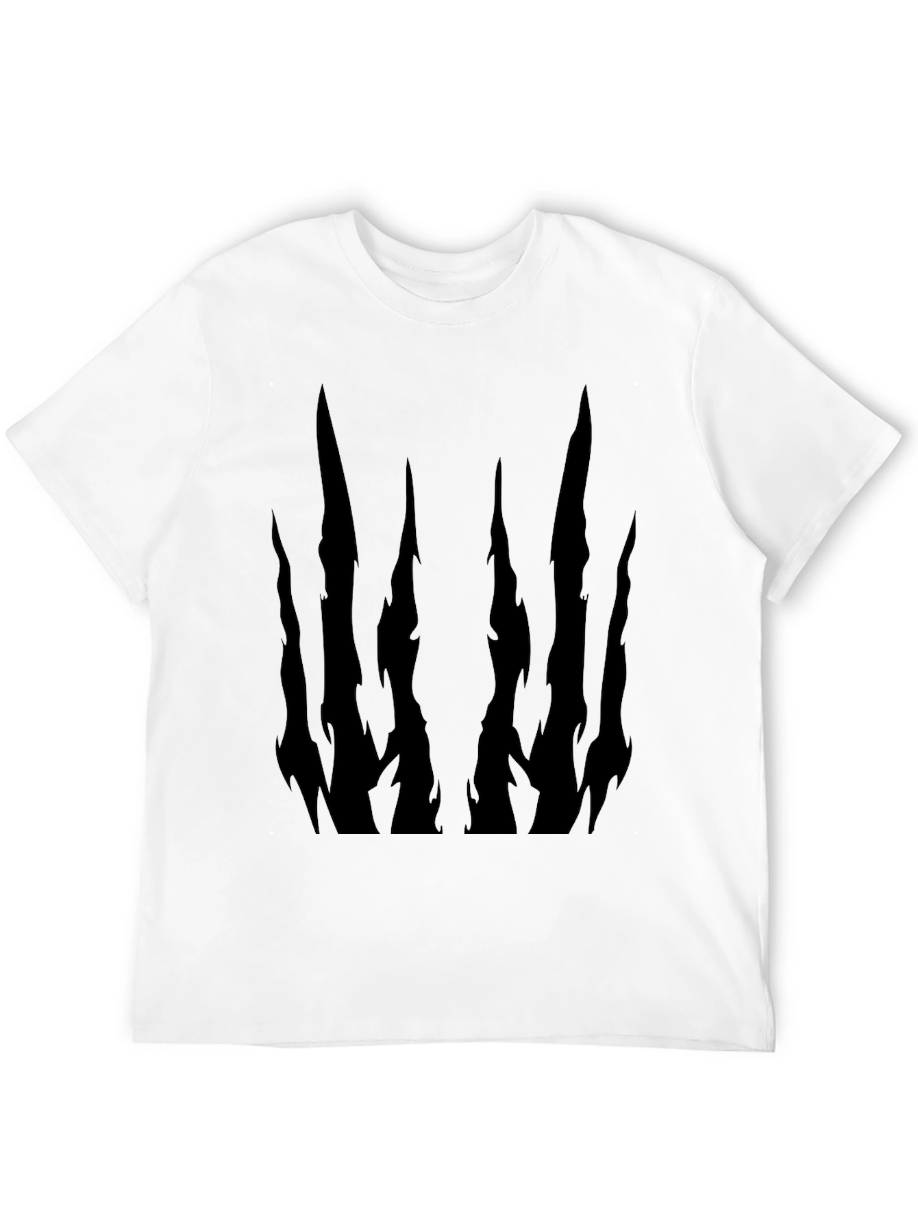Abstract Dark Spike Graphic T-Shirt