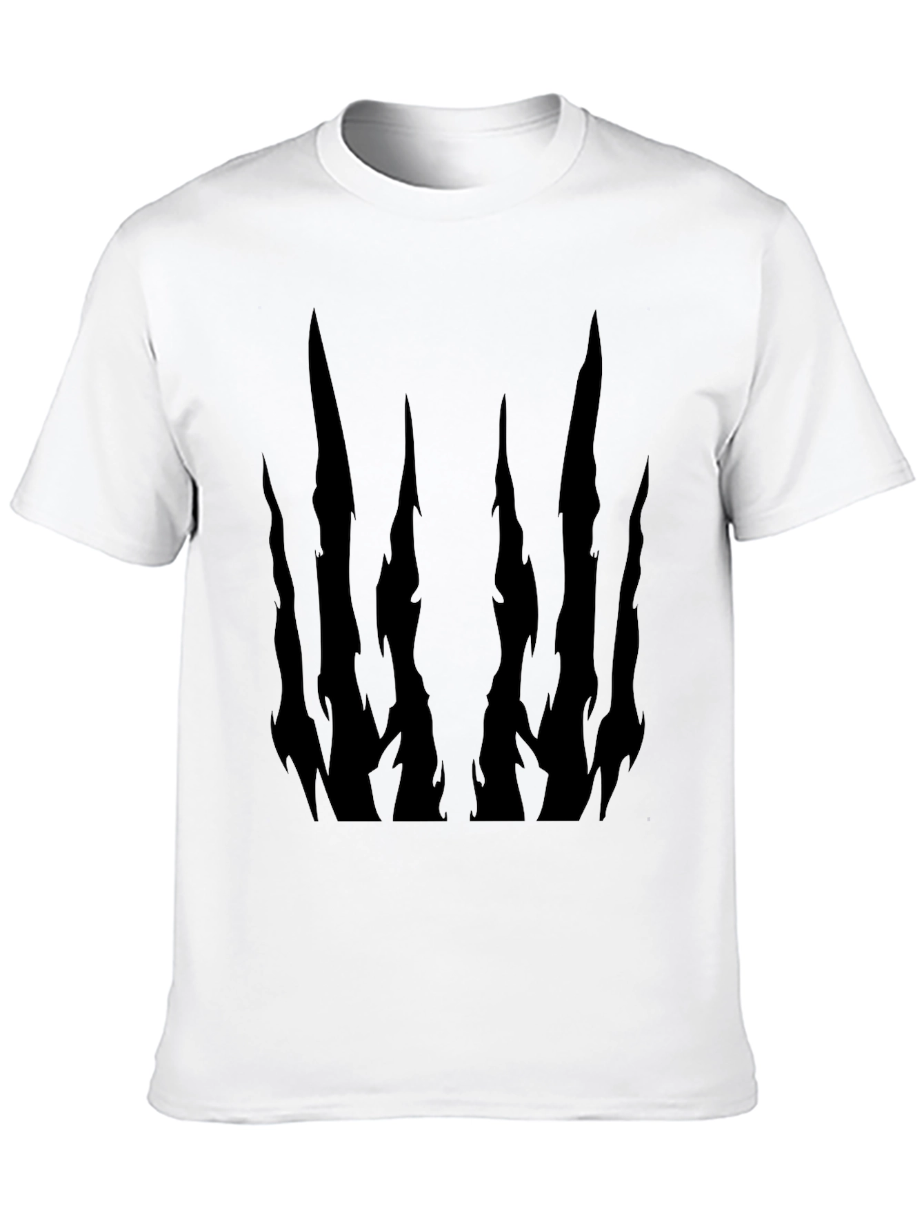 Abstract Dark Spike Graphic T-Shirt