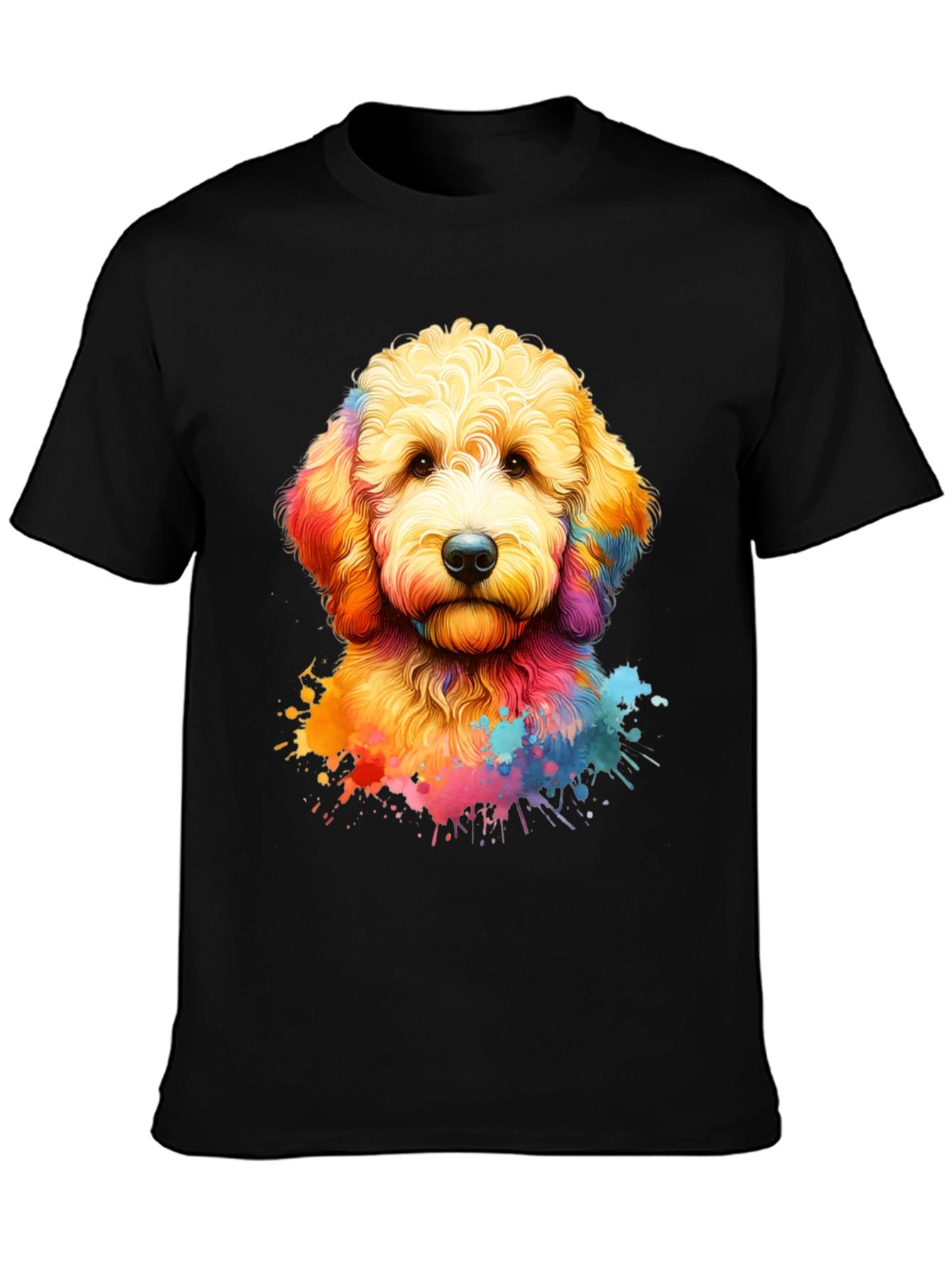 Colorful Dog Graphic Tee