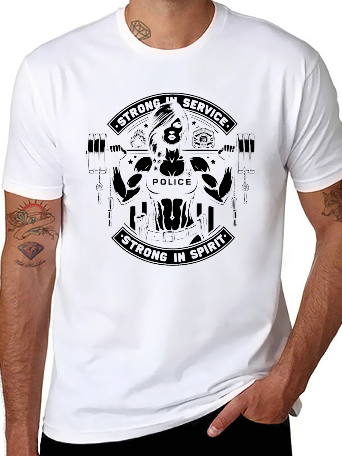 Strong in Service Police T-Shirt