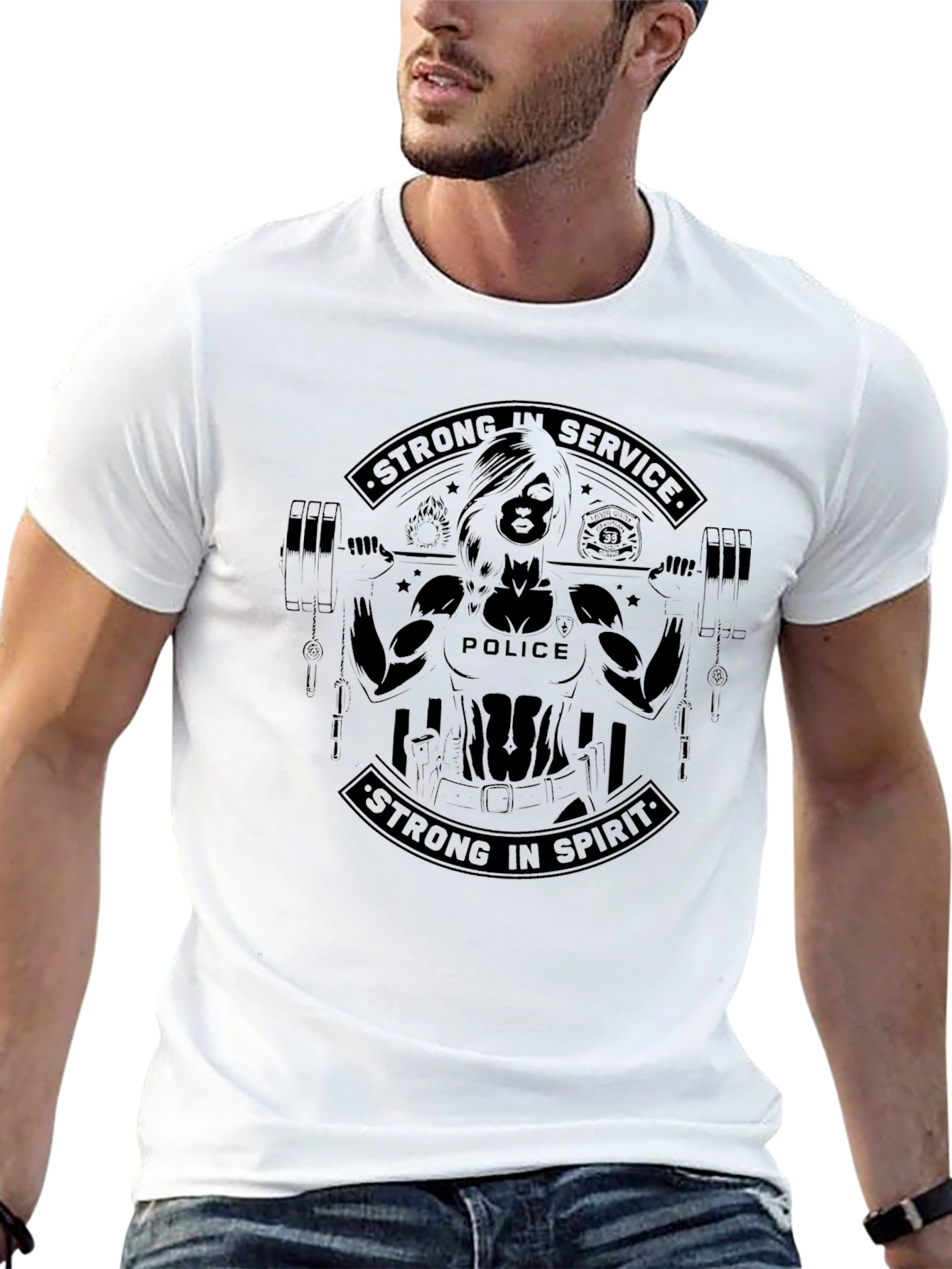 Strong in Service Police T-Shirt
