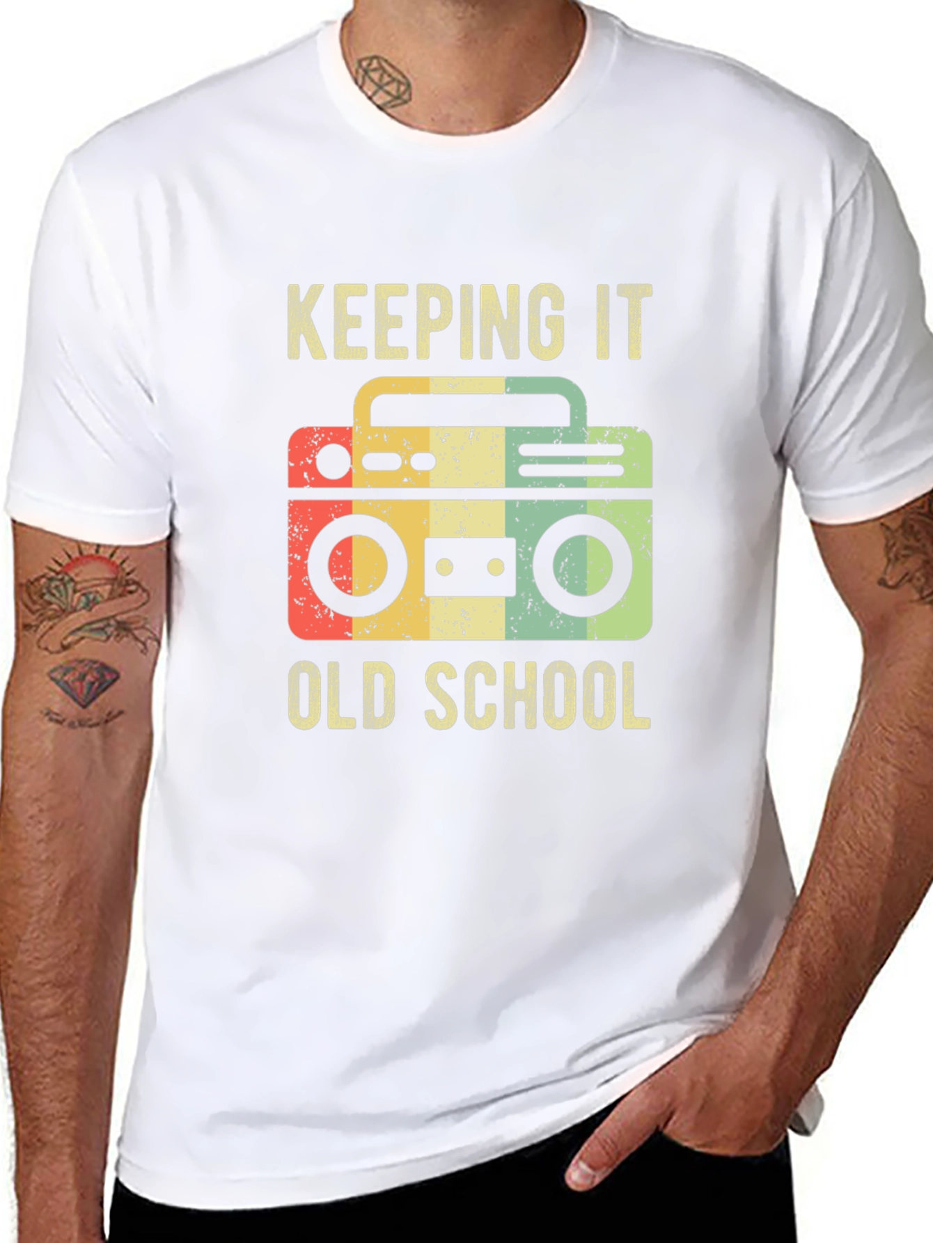 Keeping It Old School Retro Boombox T-Shirt