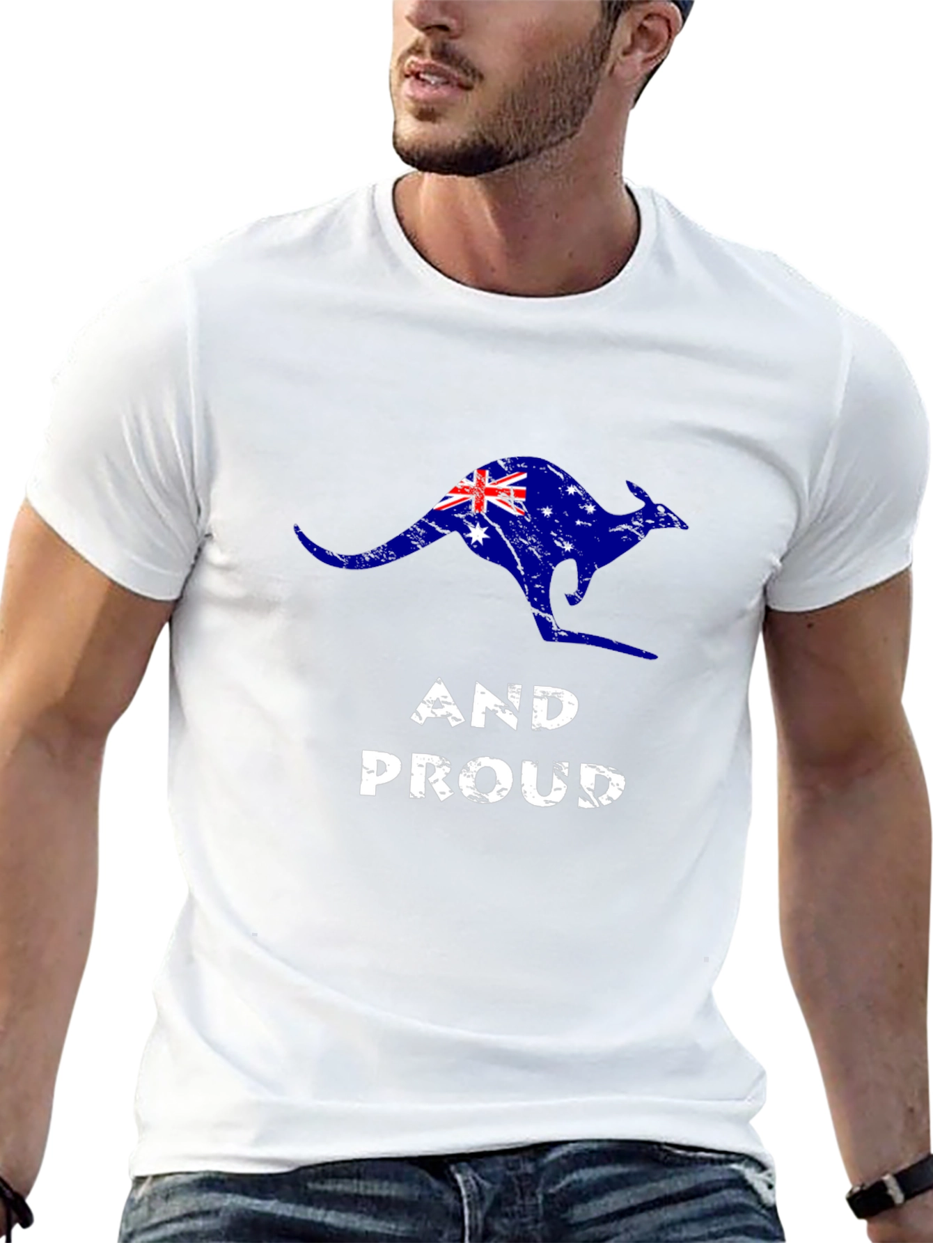 Australian Pride Kangaroo Graphic Tee