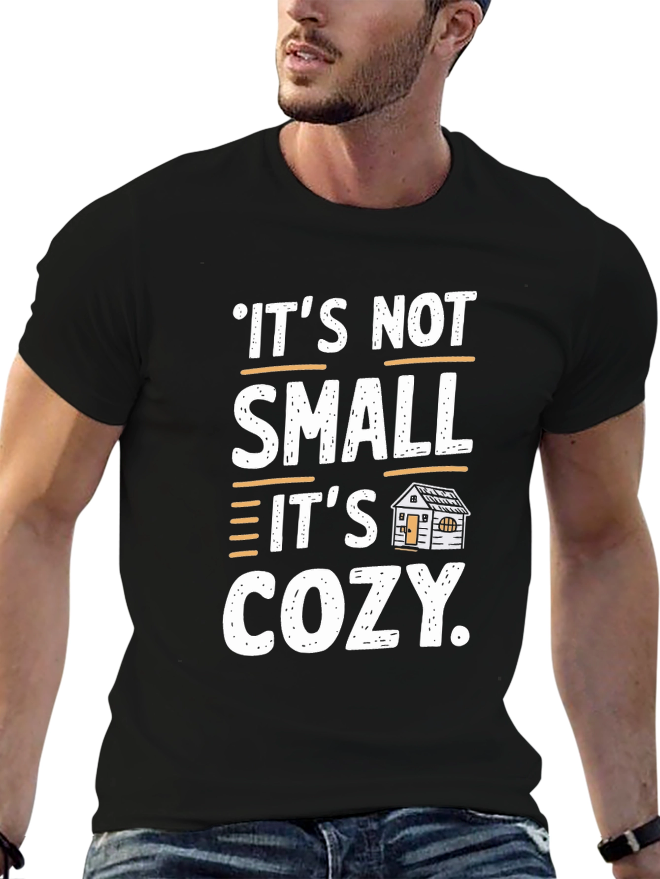 Cozy Cabin T-Shirt - Its Not Small Its Cozy