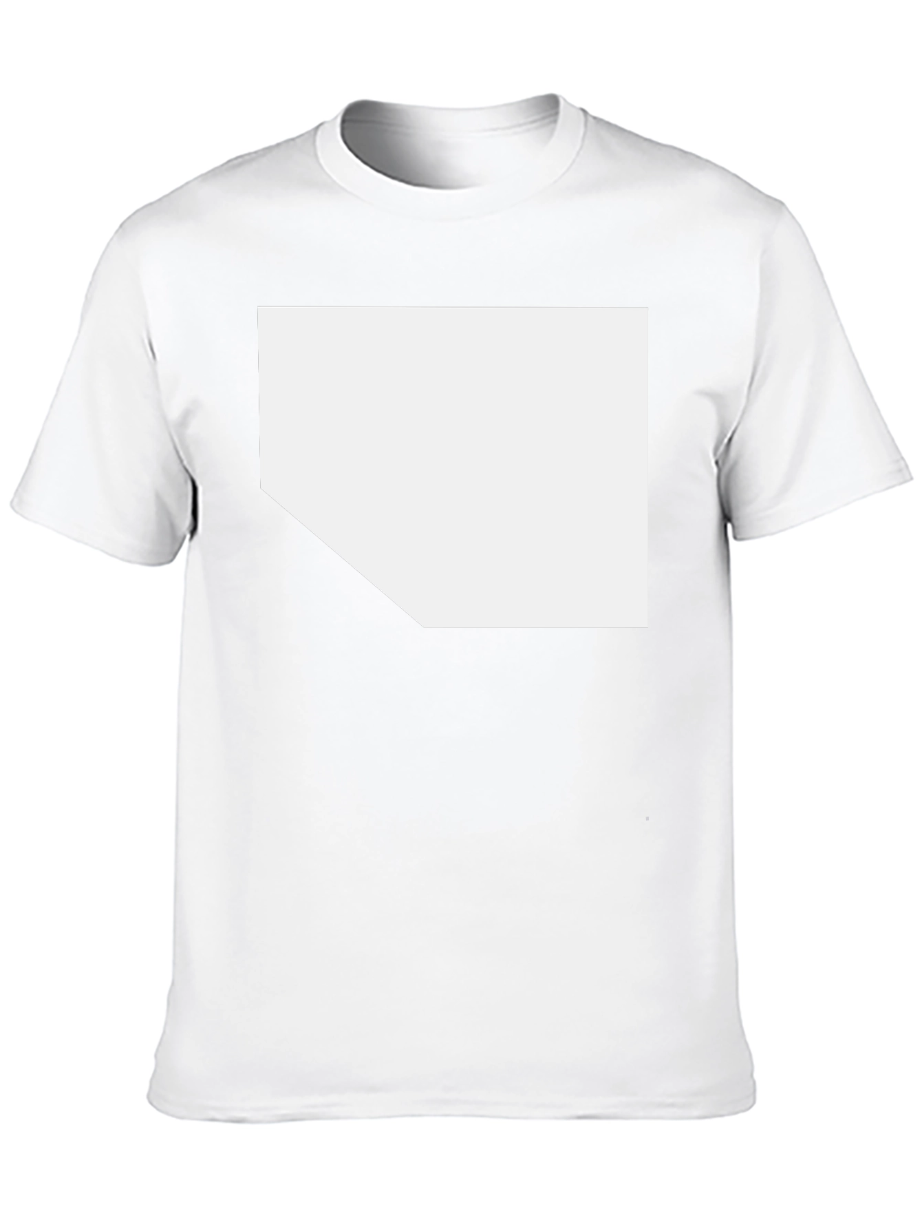 Black T-Shirt with Customizable White Space