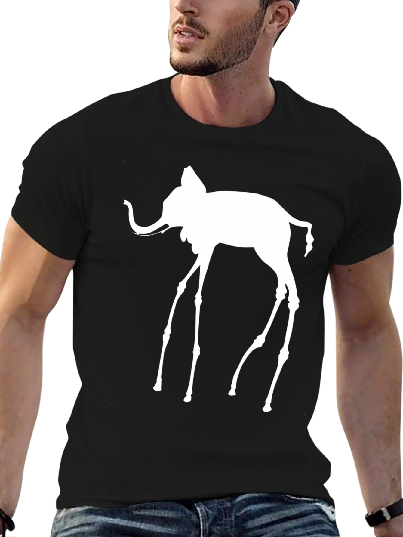 Surreal Elephant T-Shirt - Modern Graphic Tee