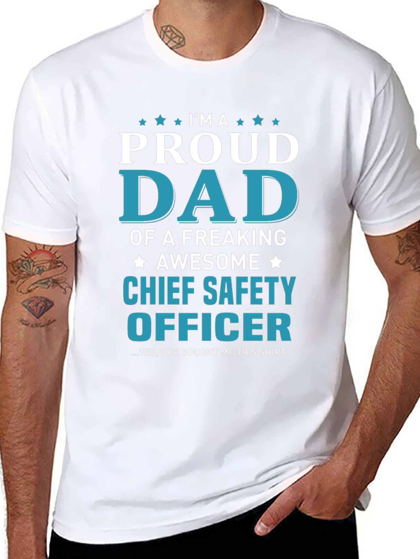 Proud Dad Chief Safety Officer T-Shirt