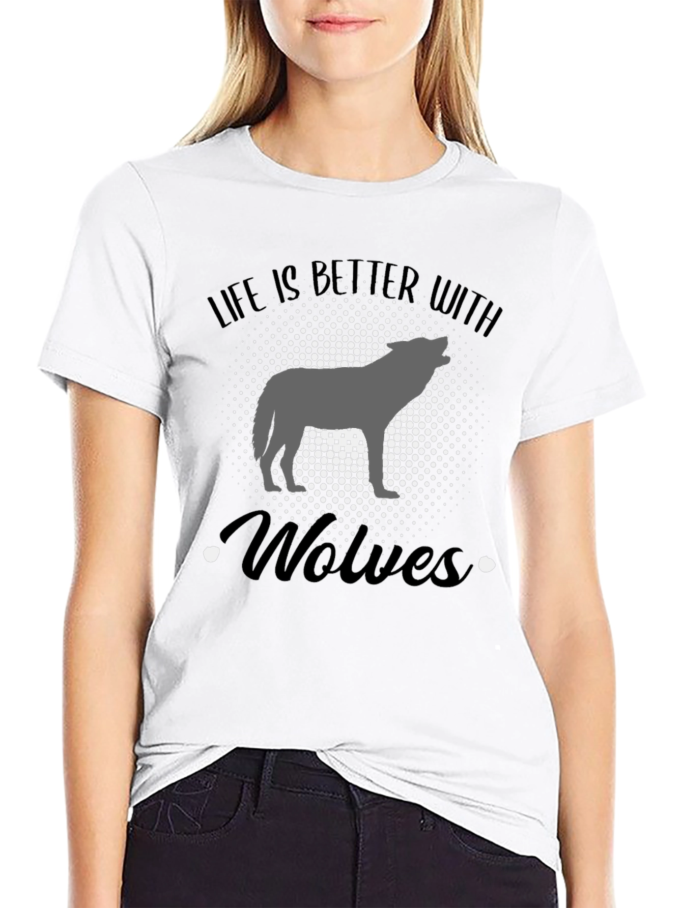 Life is Better with Wolves Graphic Tee