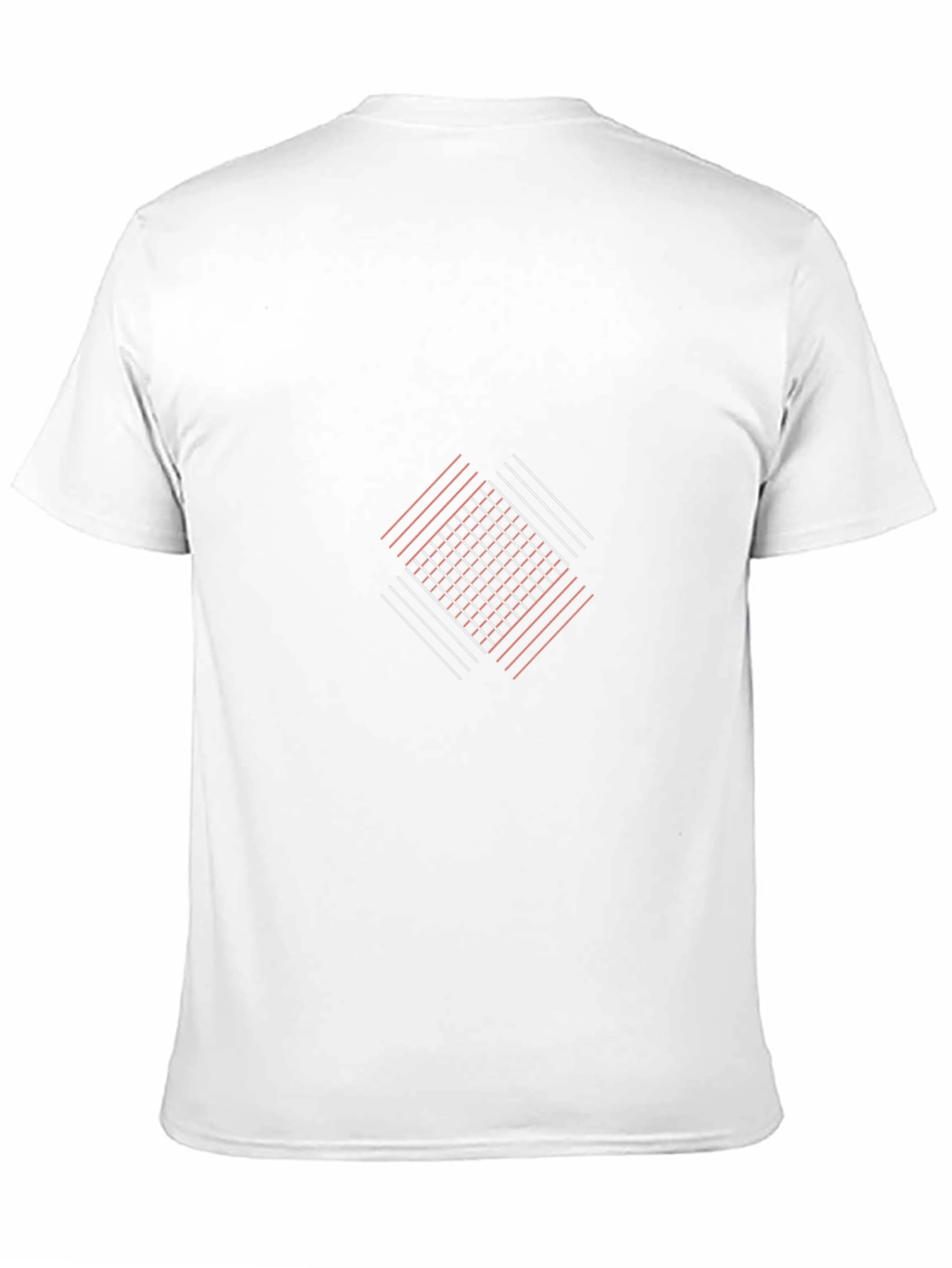 Geometric Line Art Black Tee - Modern Graphic T-Shirt